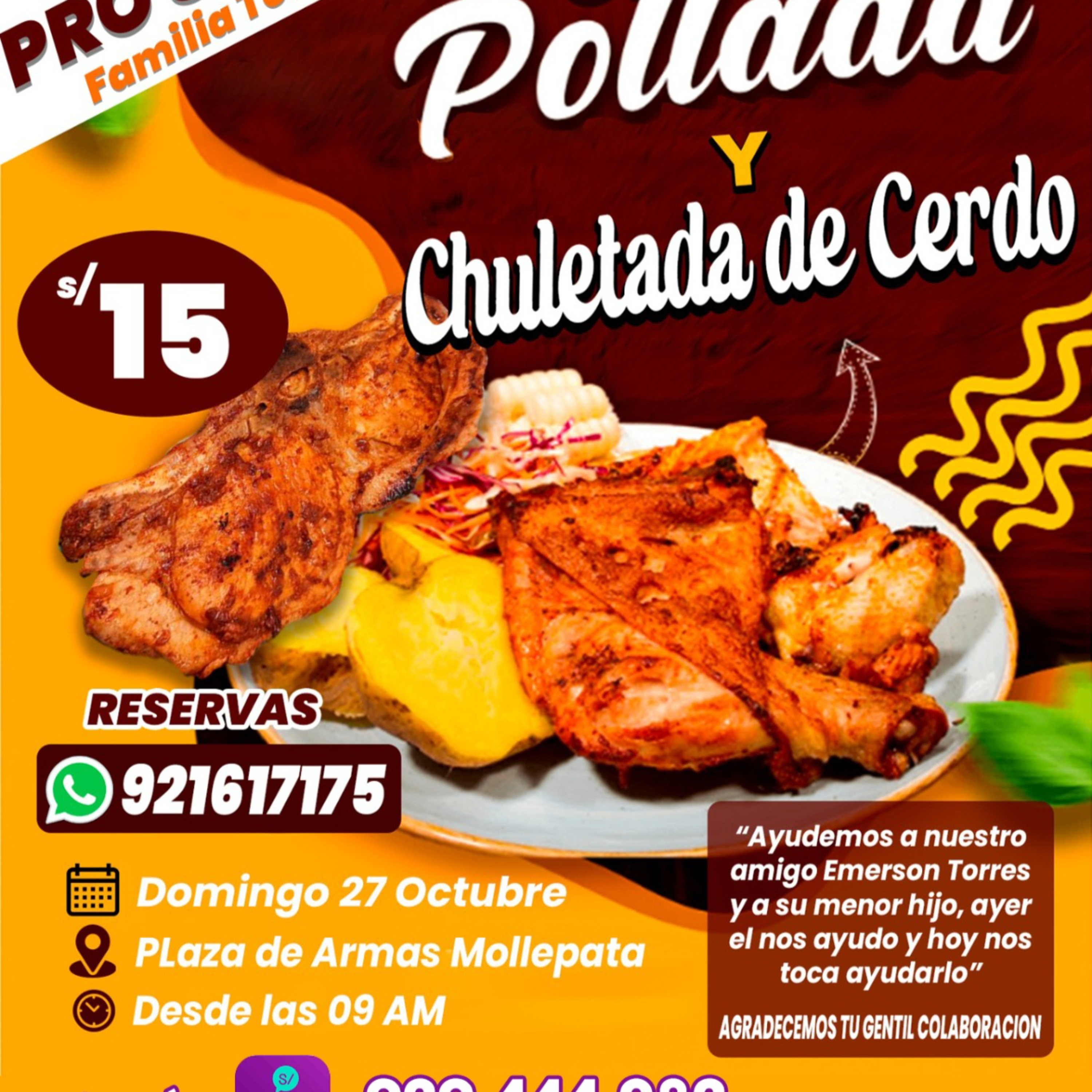 🤗🐔 GRAN POLLADA Y CHULETADA PRO SALUD DE EMERSON TORRES Y SU MENOR HIJO LIAM episode artwork