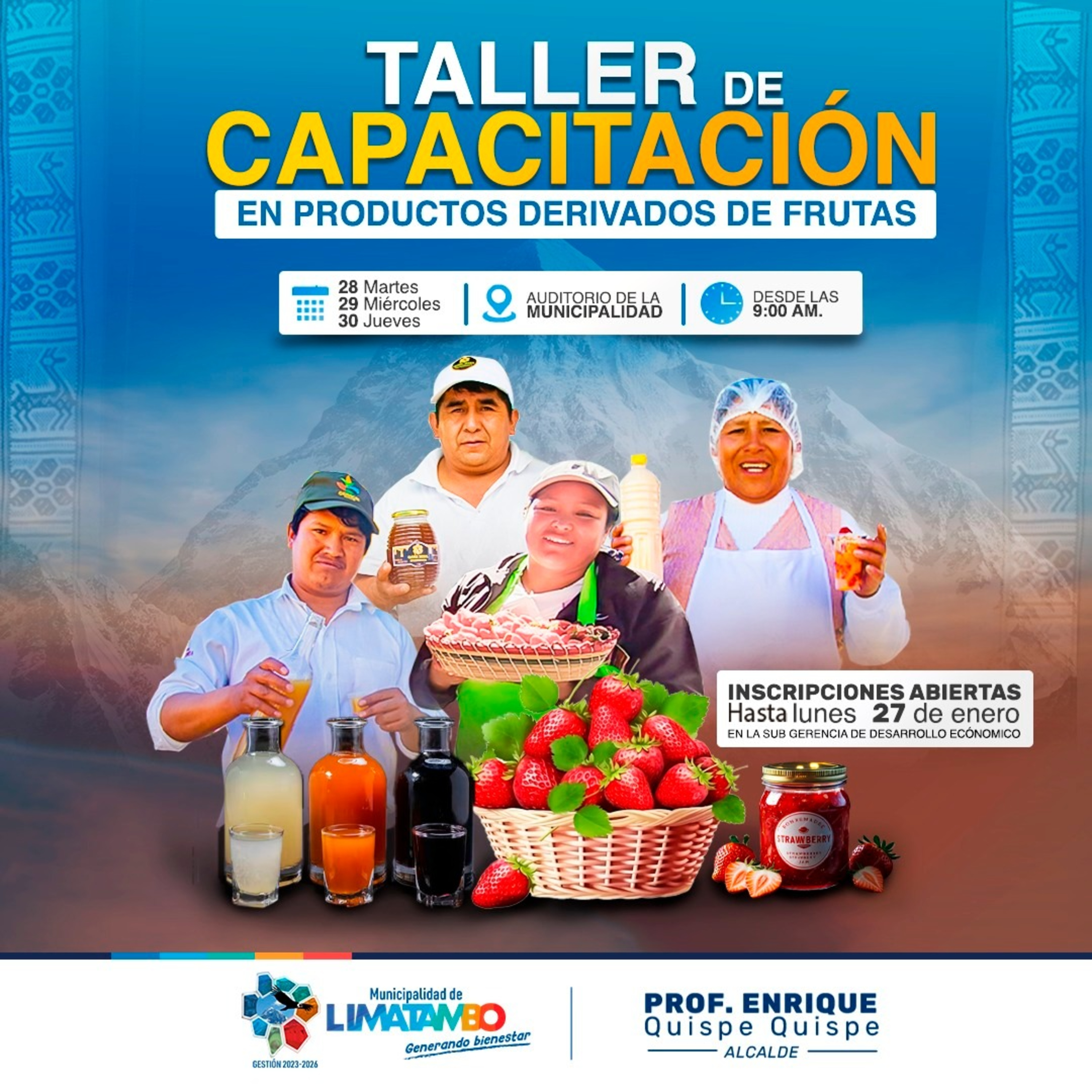 🍐🍓 TALLER DE CAPACITACIÓN DE PRODUCTOS DERIVADOS DE FRUTAS EN LIMATAMBO - Ing. fernando Tello episode artwork