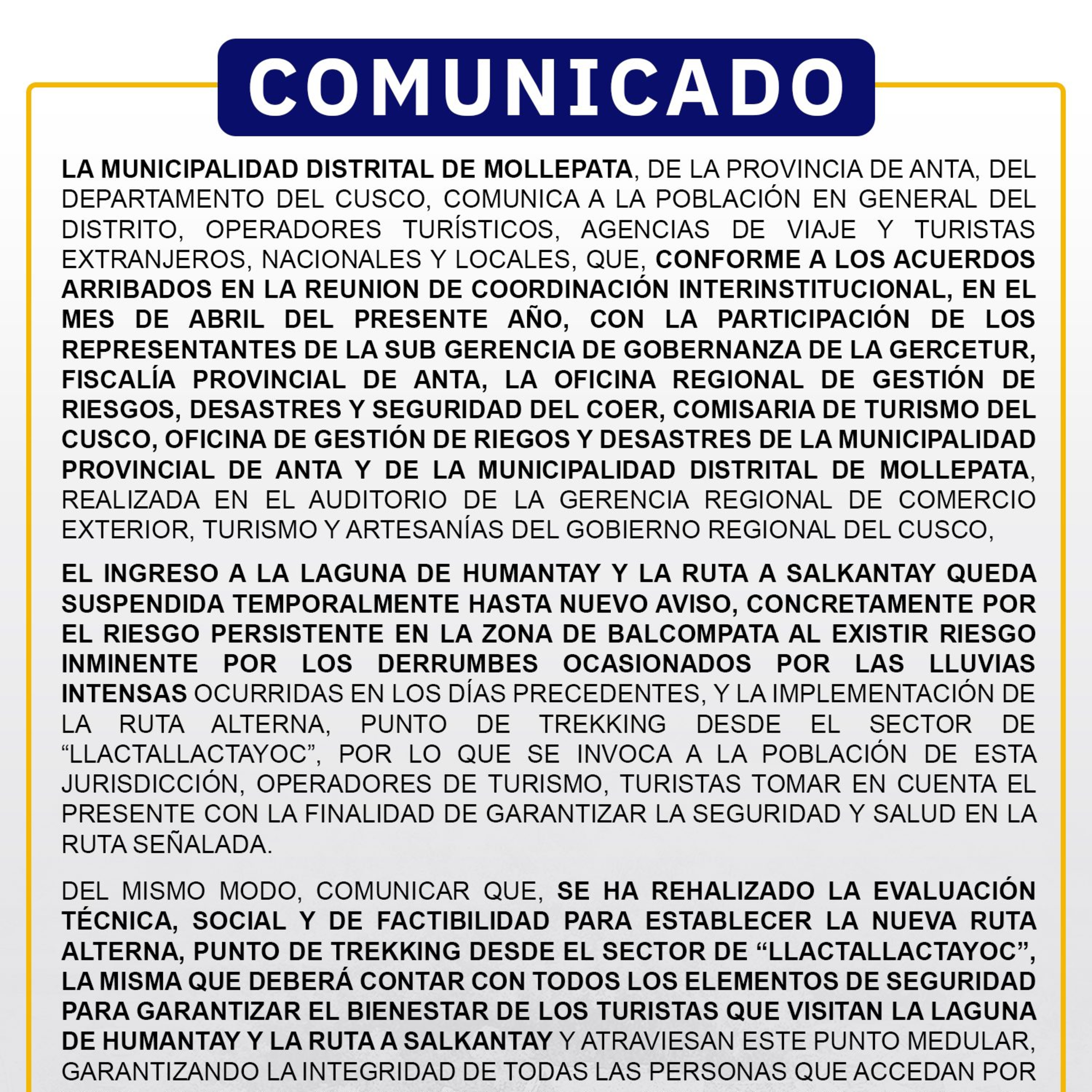 📻Particpa Alberto Rojas, opina sobre comunicado de la MDM. del cierre temporal a HUmantay y Salkantay 19/04/2025 episode artwork