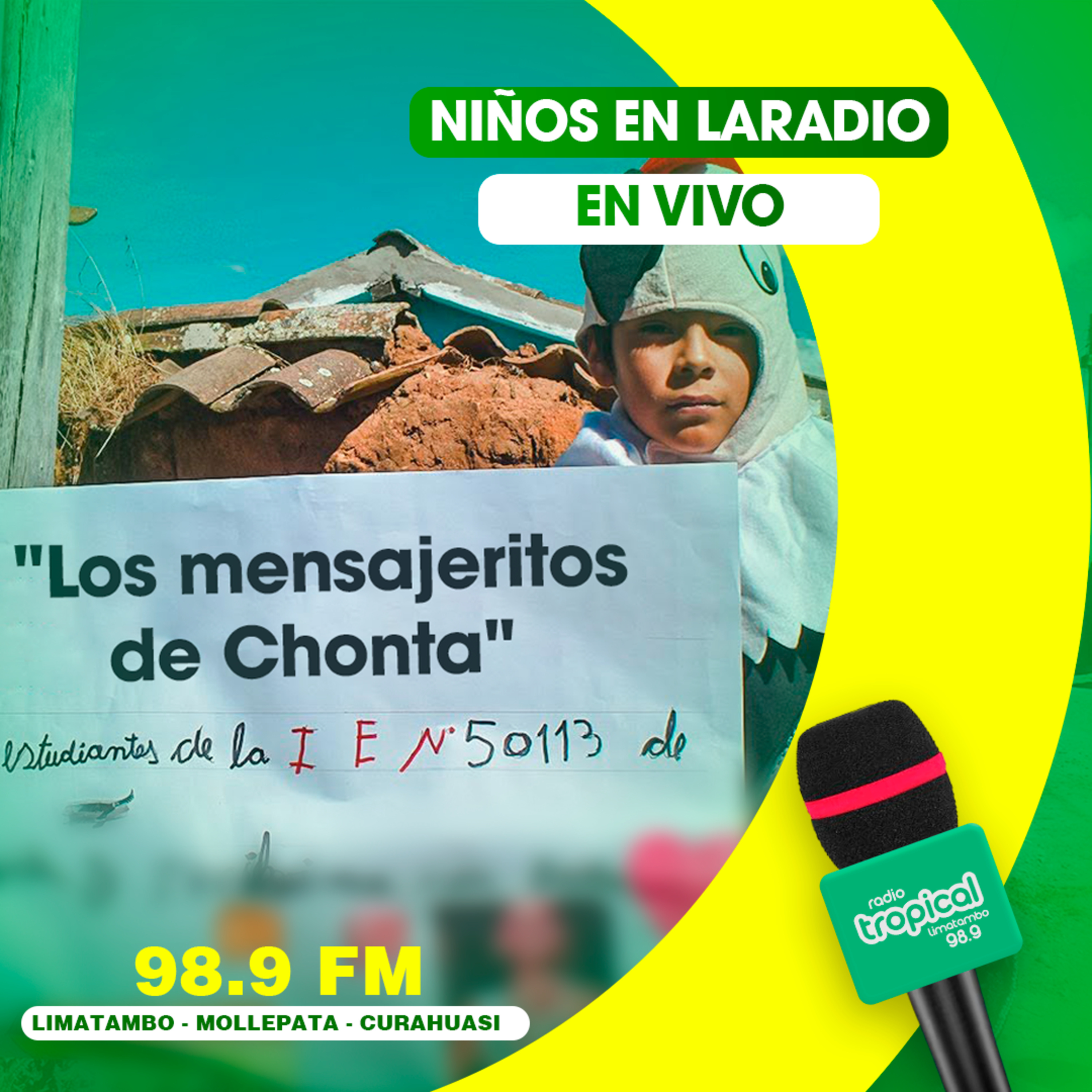 📻🟢 Estos instantes en vivo, "Los mensajeritos de Chonta", alumnos de la I.E. 50113 Chonta presentando las noticias... 09/07/2026 episode artwork