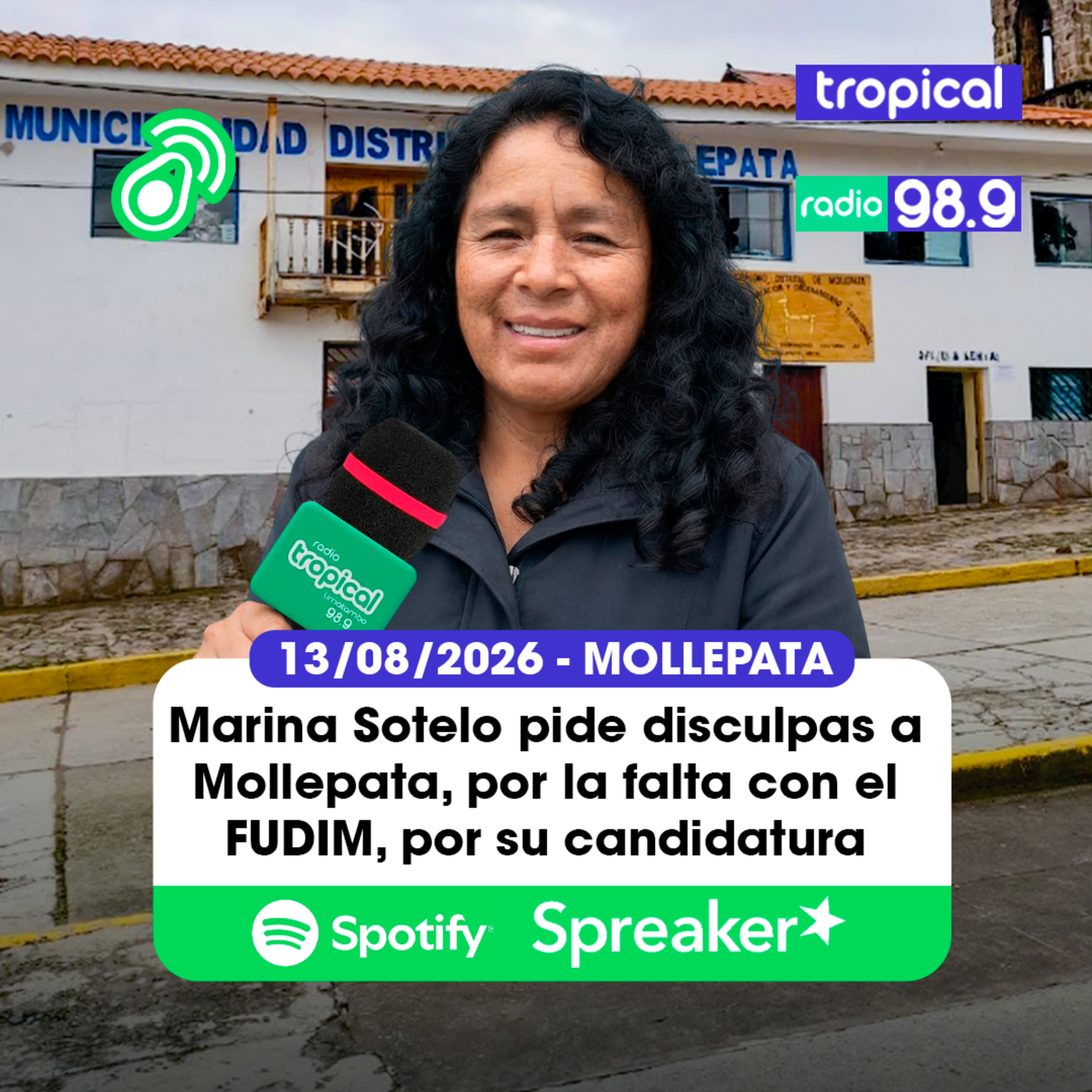 📻 Marina Sotelo pide disculpas a Mollepata, por la falta con el FUDIM, por su candidatura 13/08/2026 episode artwork