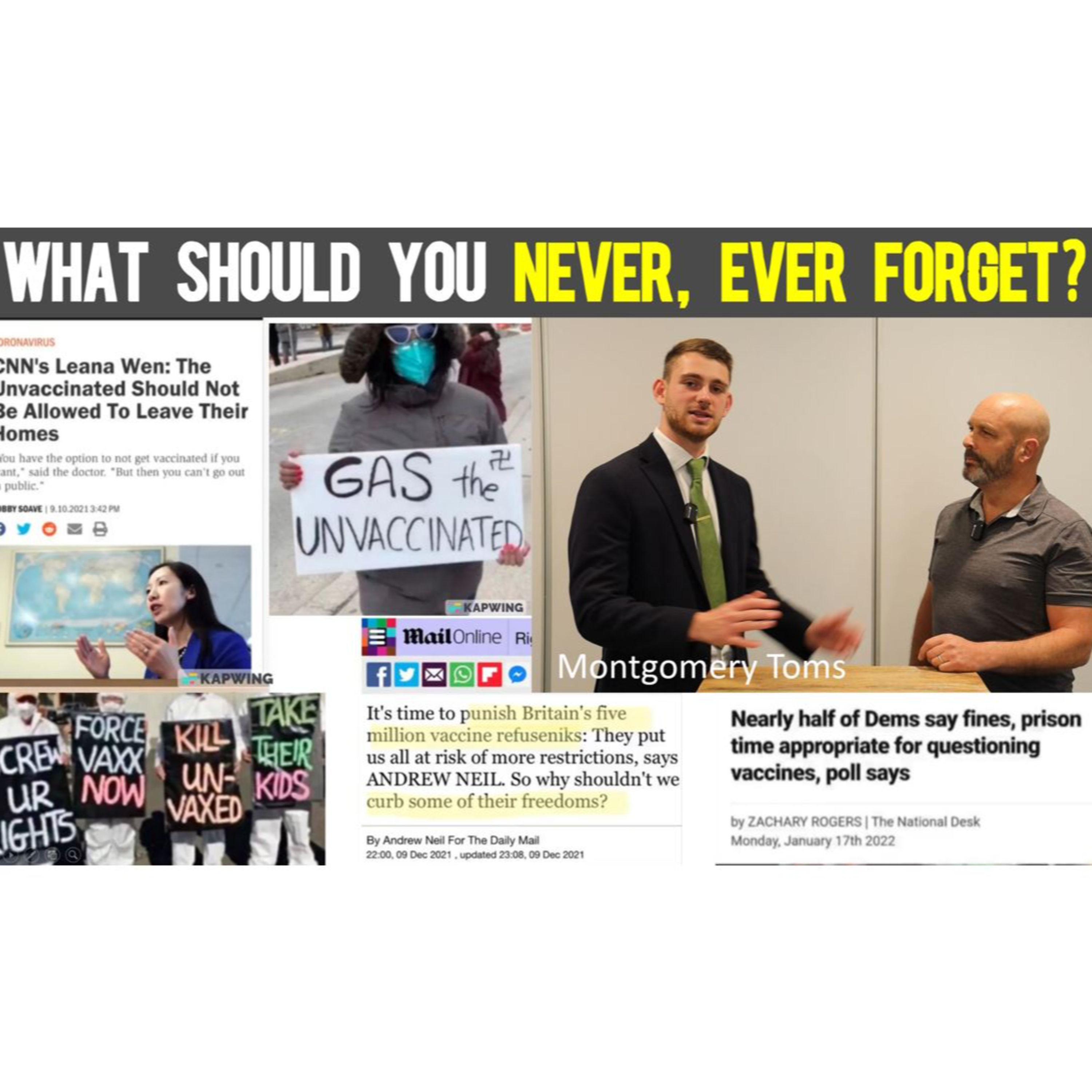 Ep268: Why You Can Never Forget What They Did - with Montgomery Toms!