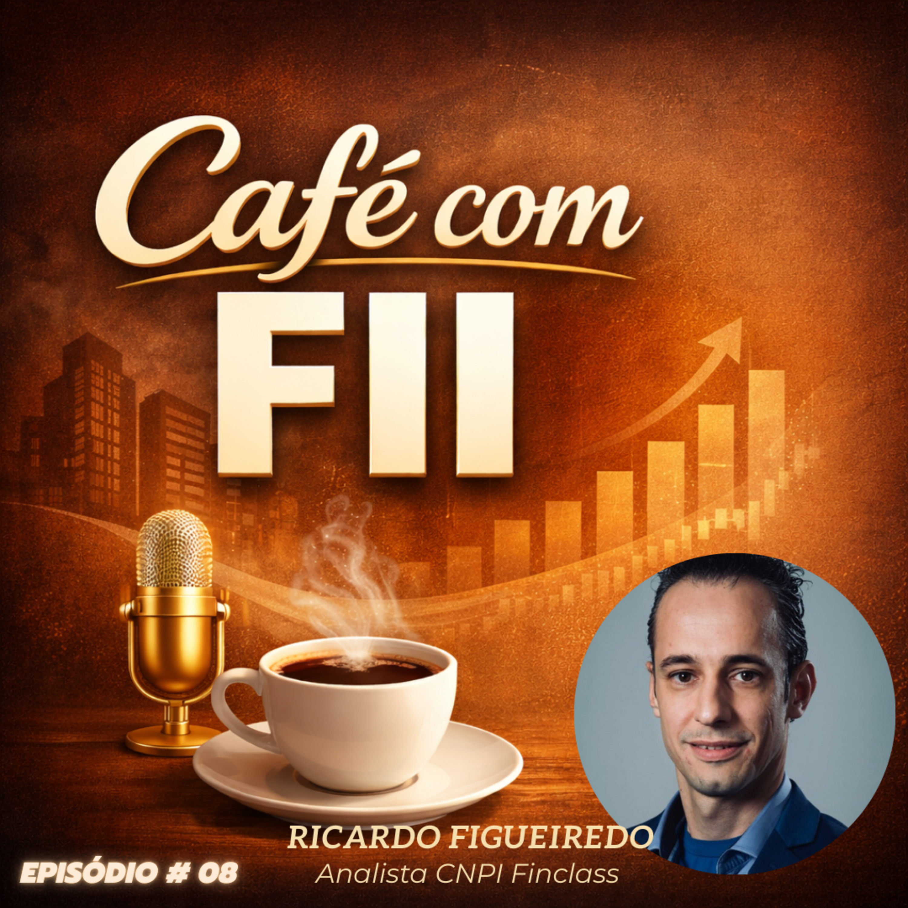 Fundos Imobiliários: Visão do Analista para 2026 (Ricardo Figueiredo) | Café com FII #08 episode artwork