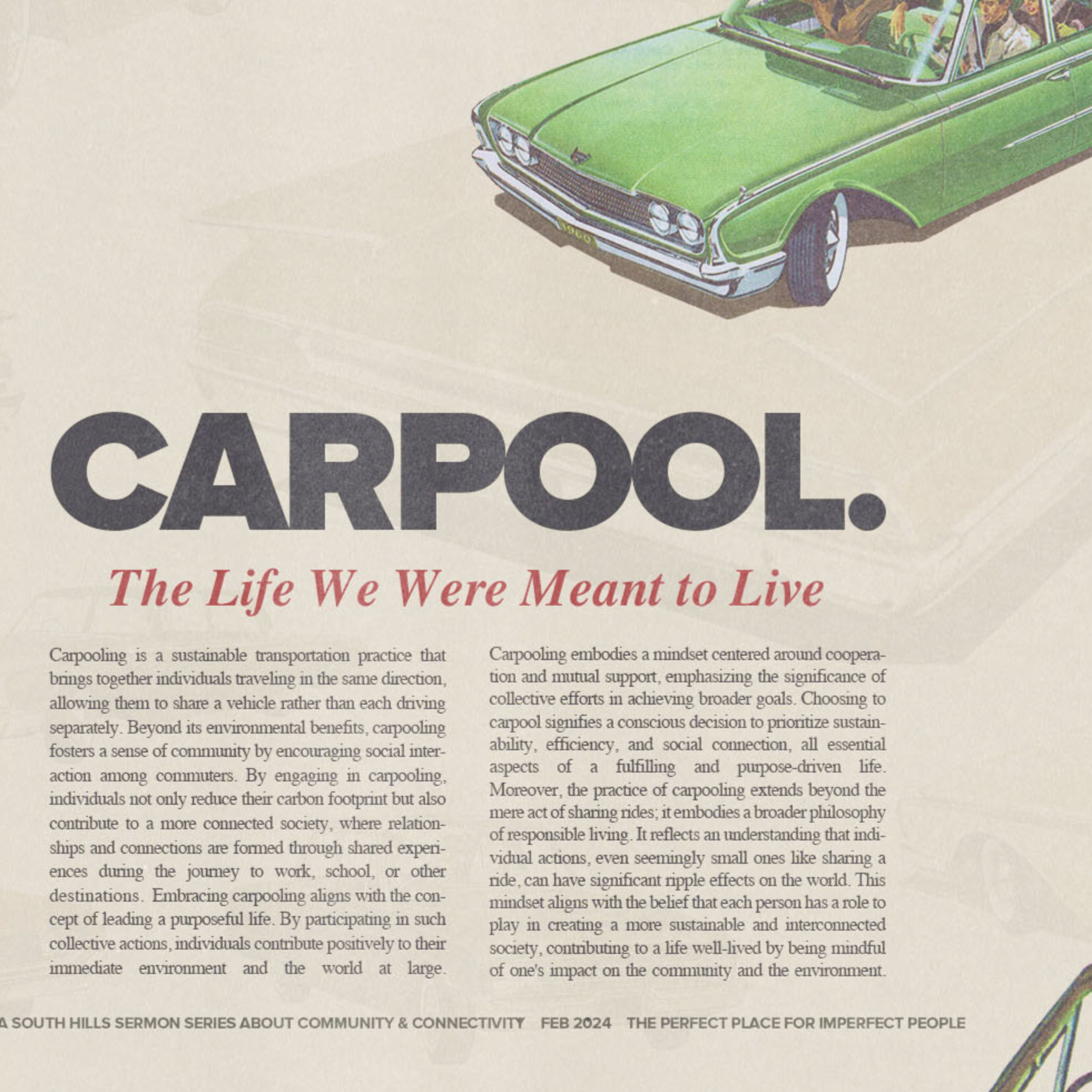 CARPOOL: Wk 1 "Enough Seats For Everyone" (Guest Speaker: Christopher Rodriguez) episode artwork