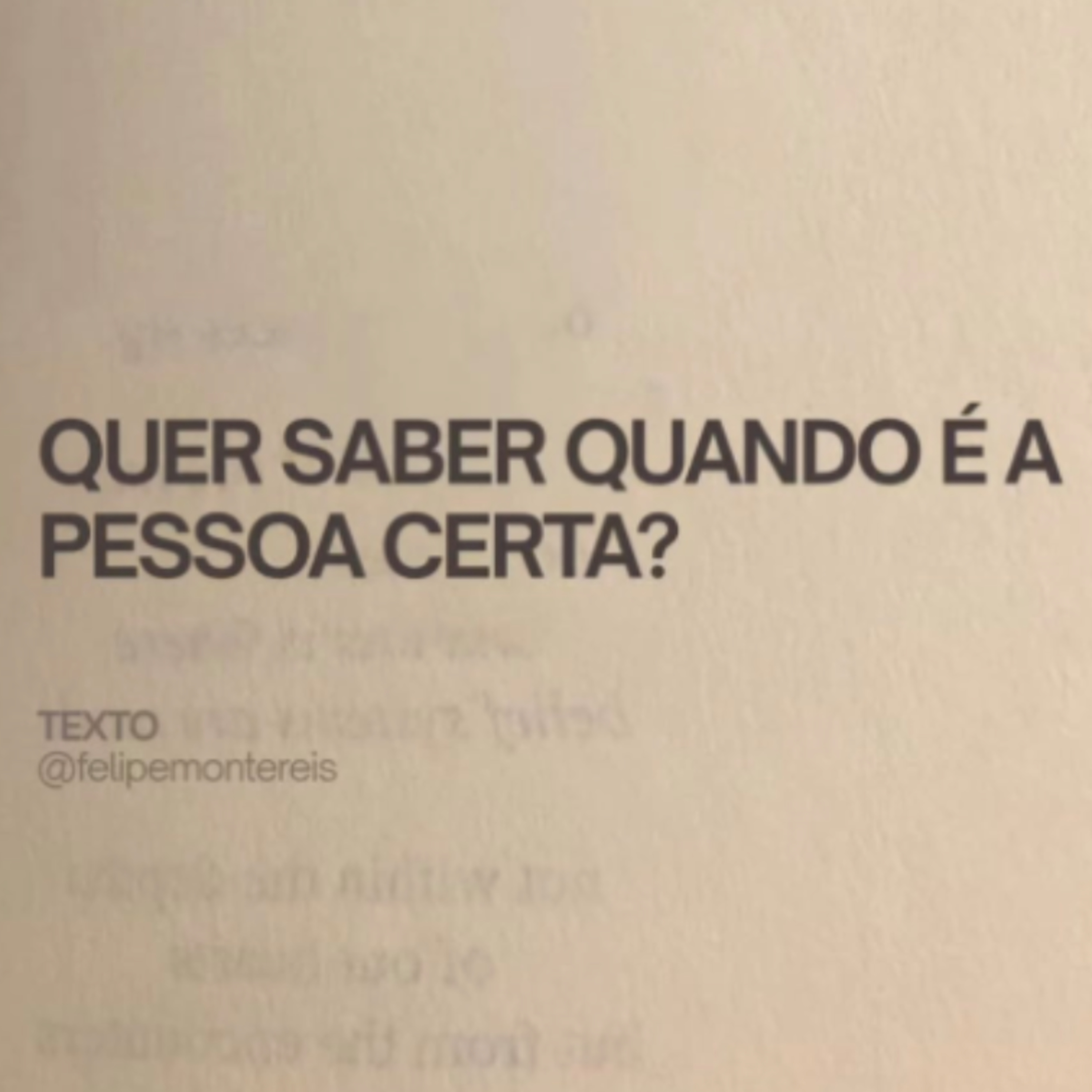 como saber quem é a pessoa certa episode artwork