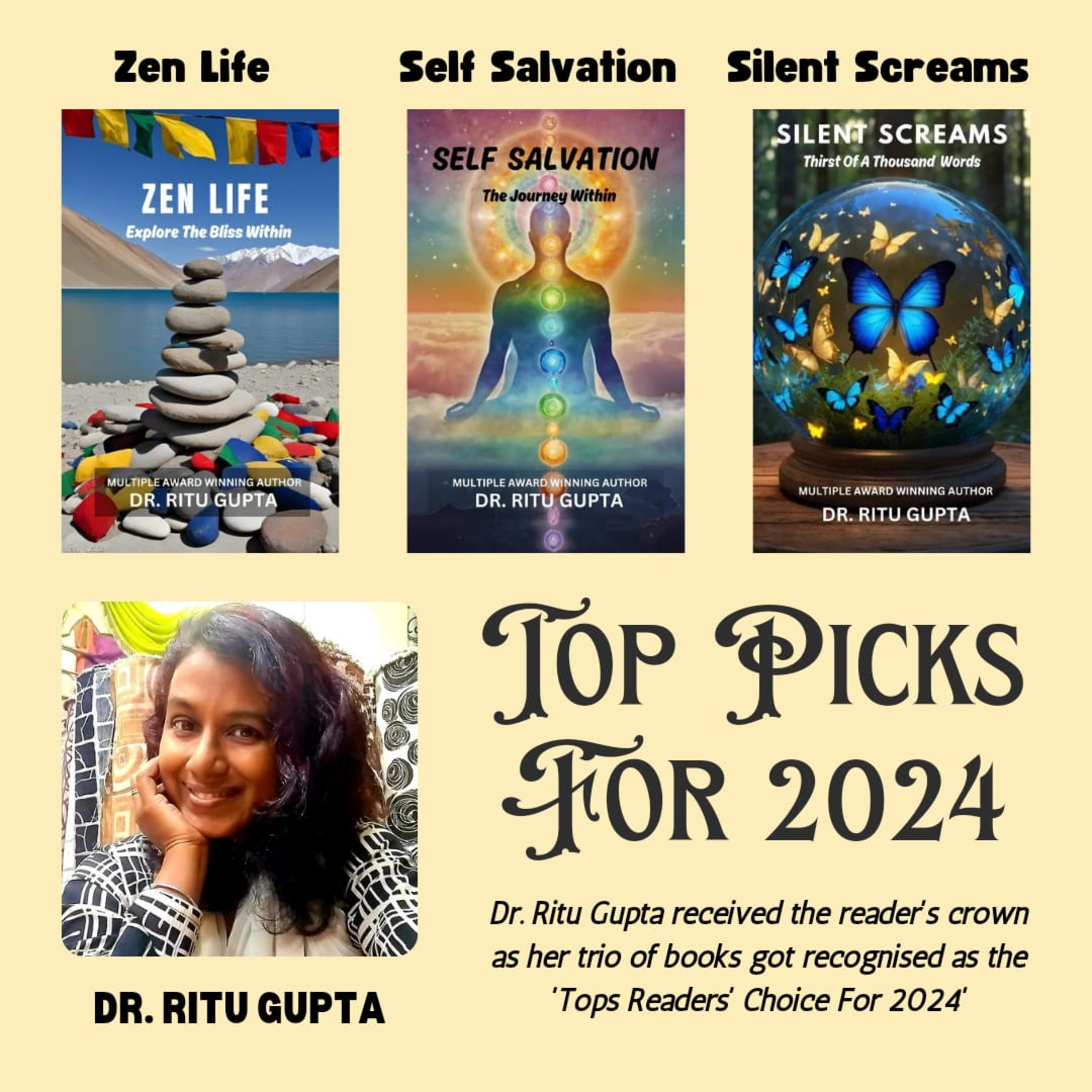 Reader's Crown : Dr. Ritu Gupta’s Three Books as Top Picks for 2024. episode artwork