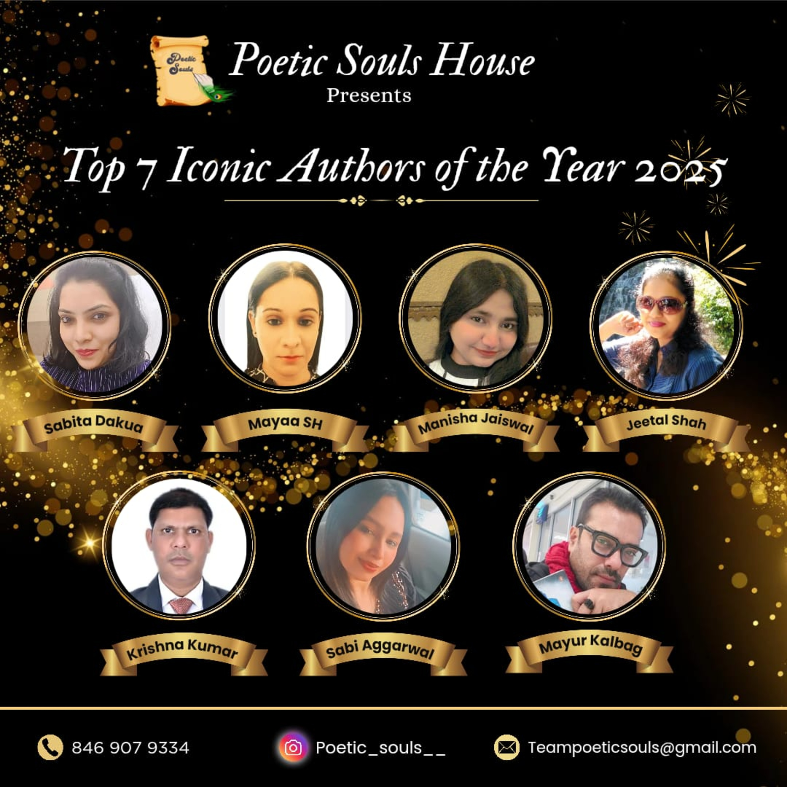 Top 7 Iconic Authors of the year 2025 by Poetic Souls. episode artwork