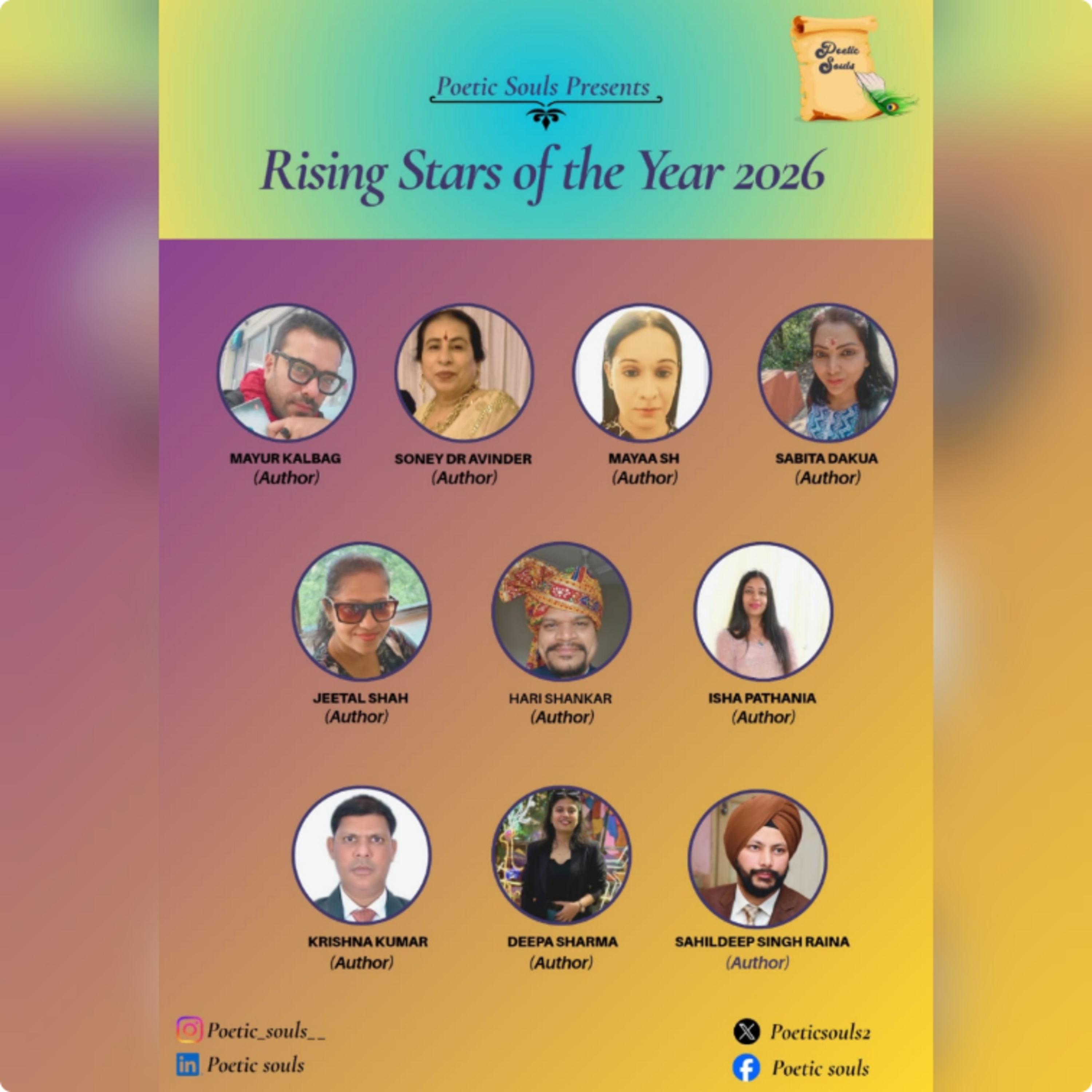 Introducing The Top 10 Rising Stars of the year 2026 By Poetic Souls. episode artwork