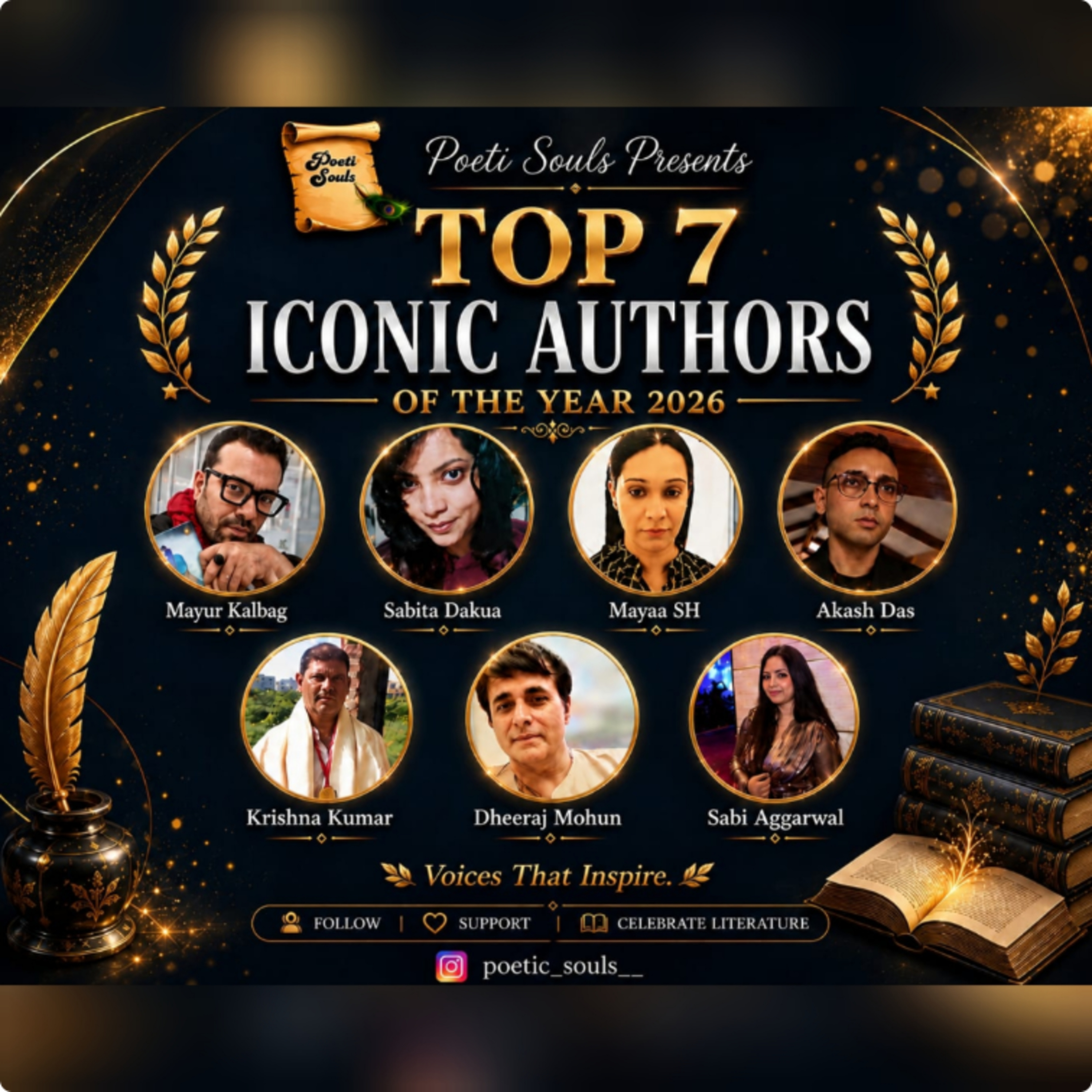 Introducing The top 7 Iconic Authors of the Year 2026 Ft Poetic Souls Publication episode artwork