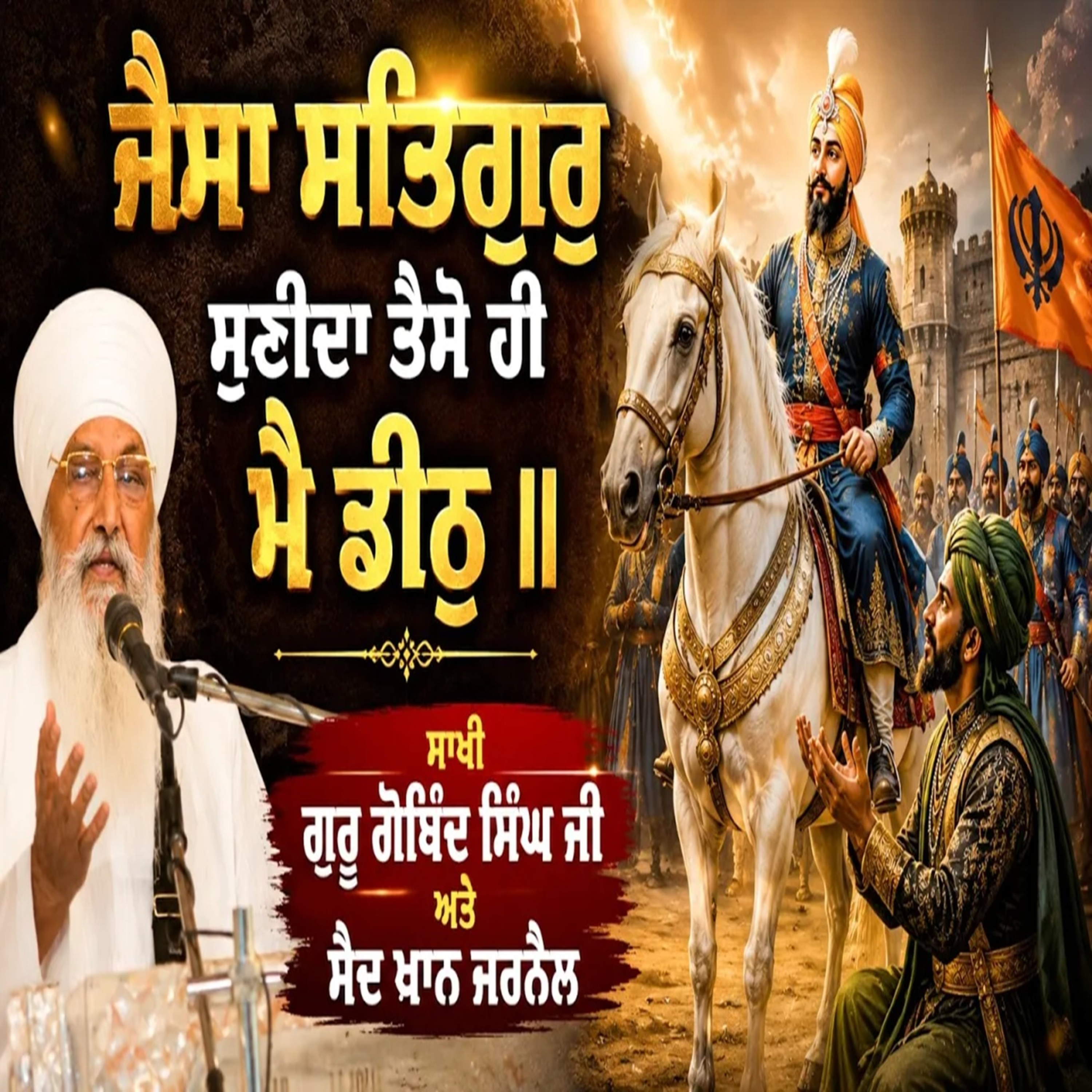 13/07/2026 | JAISAA SATHIGUR SUNEEDHAA THAISO HEE MAI DEETH | SAKHI GURU GOBIND SINGH JI & SAYED KHAN JARNAAL | KIRTAN BABA LAKHBIR SINGH JI RATWARA SAHIB episode artwork