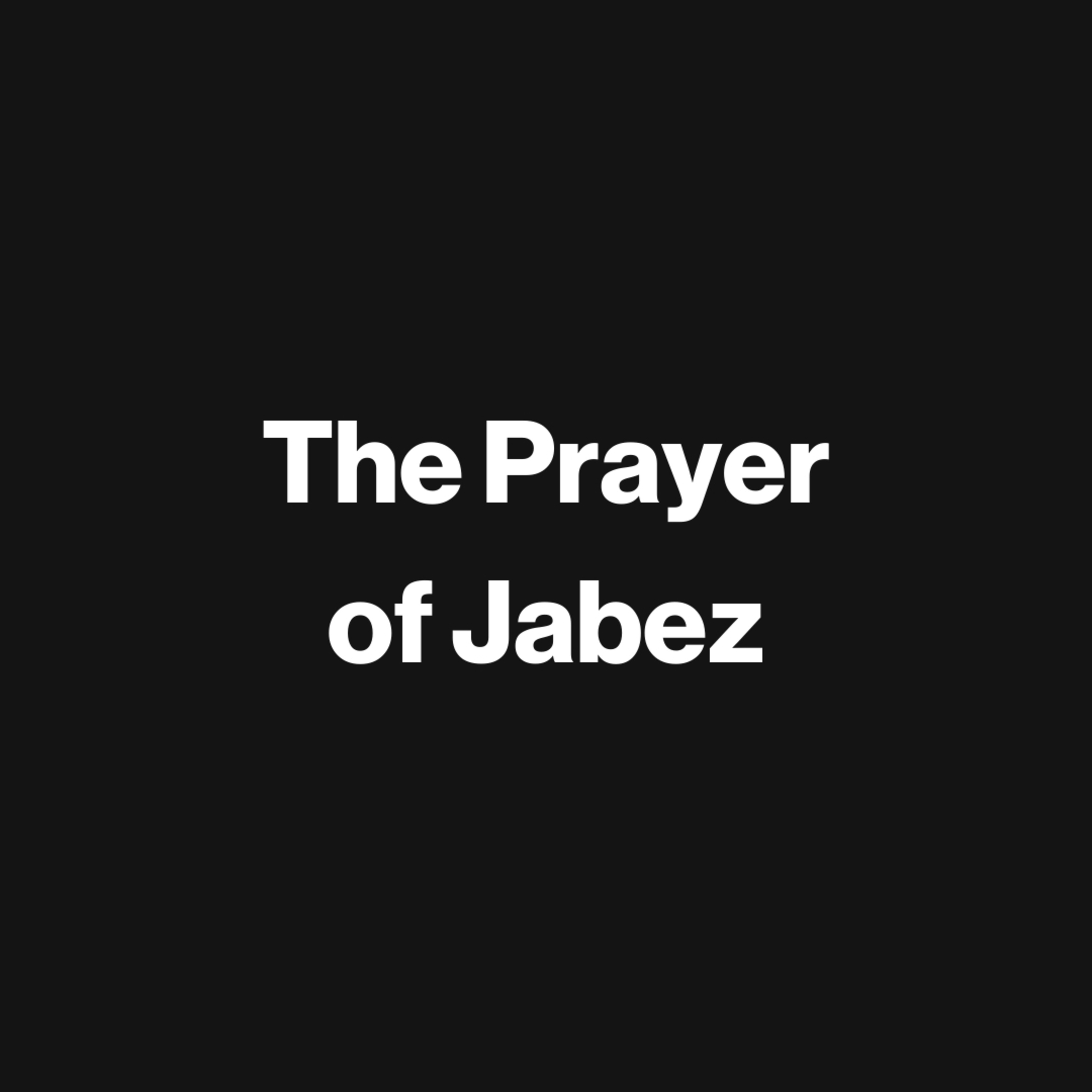 The Prayer of Jabez episode artwork