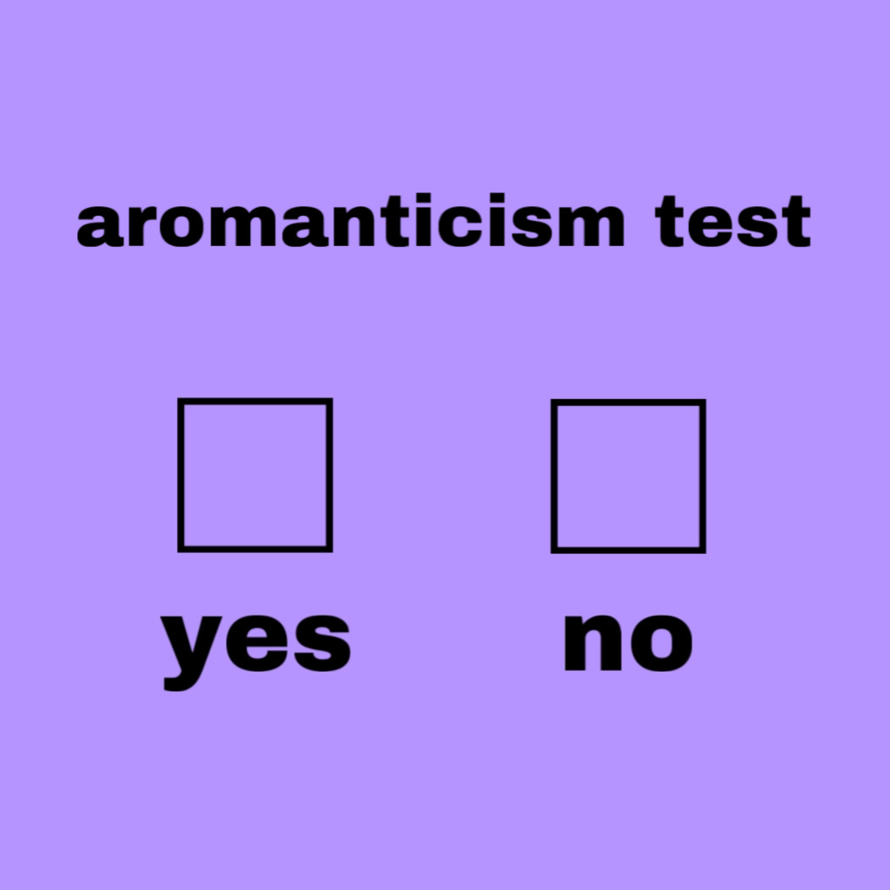 taking an online aromanticism test as a demiromantic episode artwork