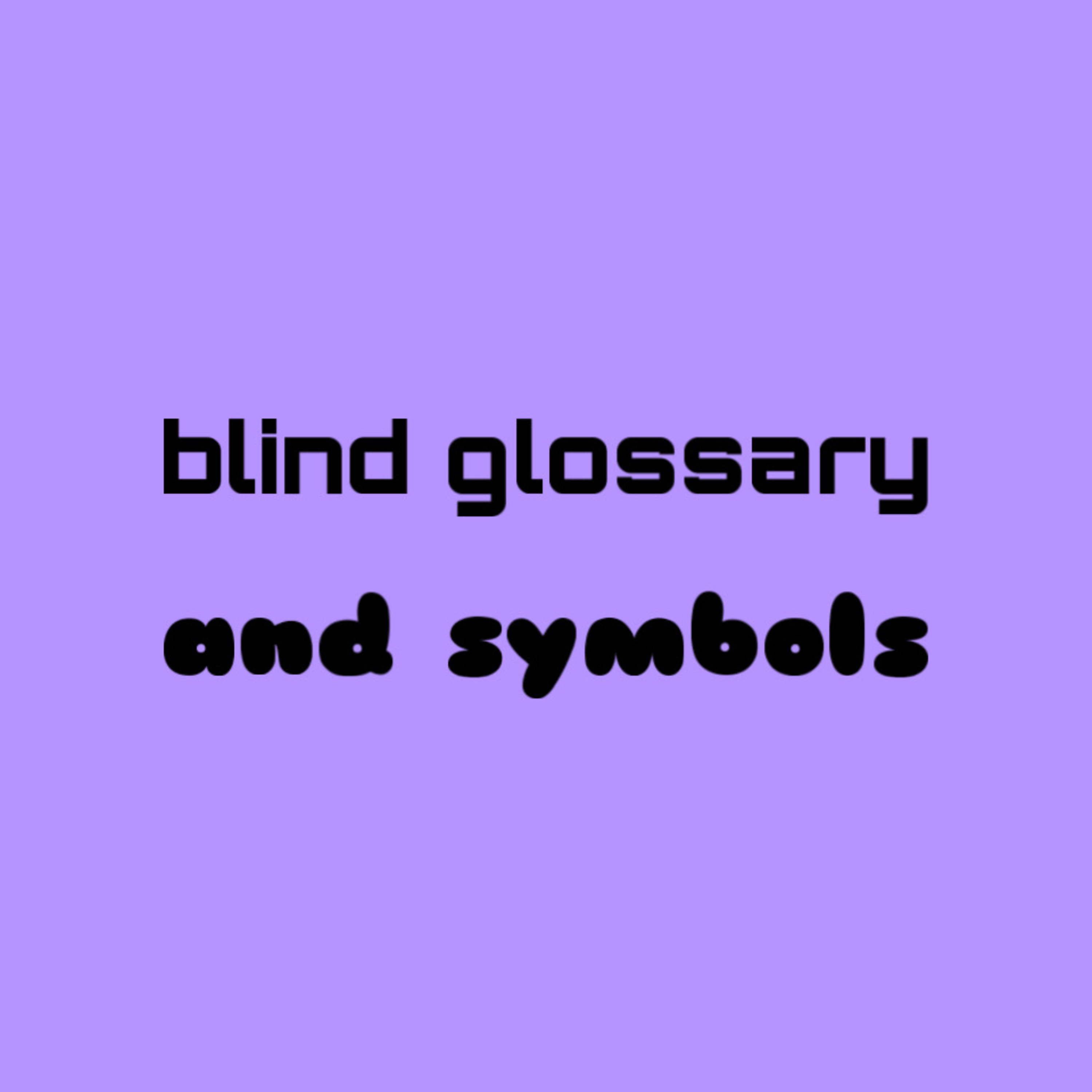 13 blind terms & symbols you should know about episode artwork