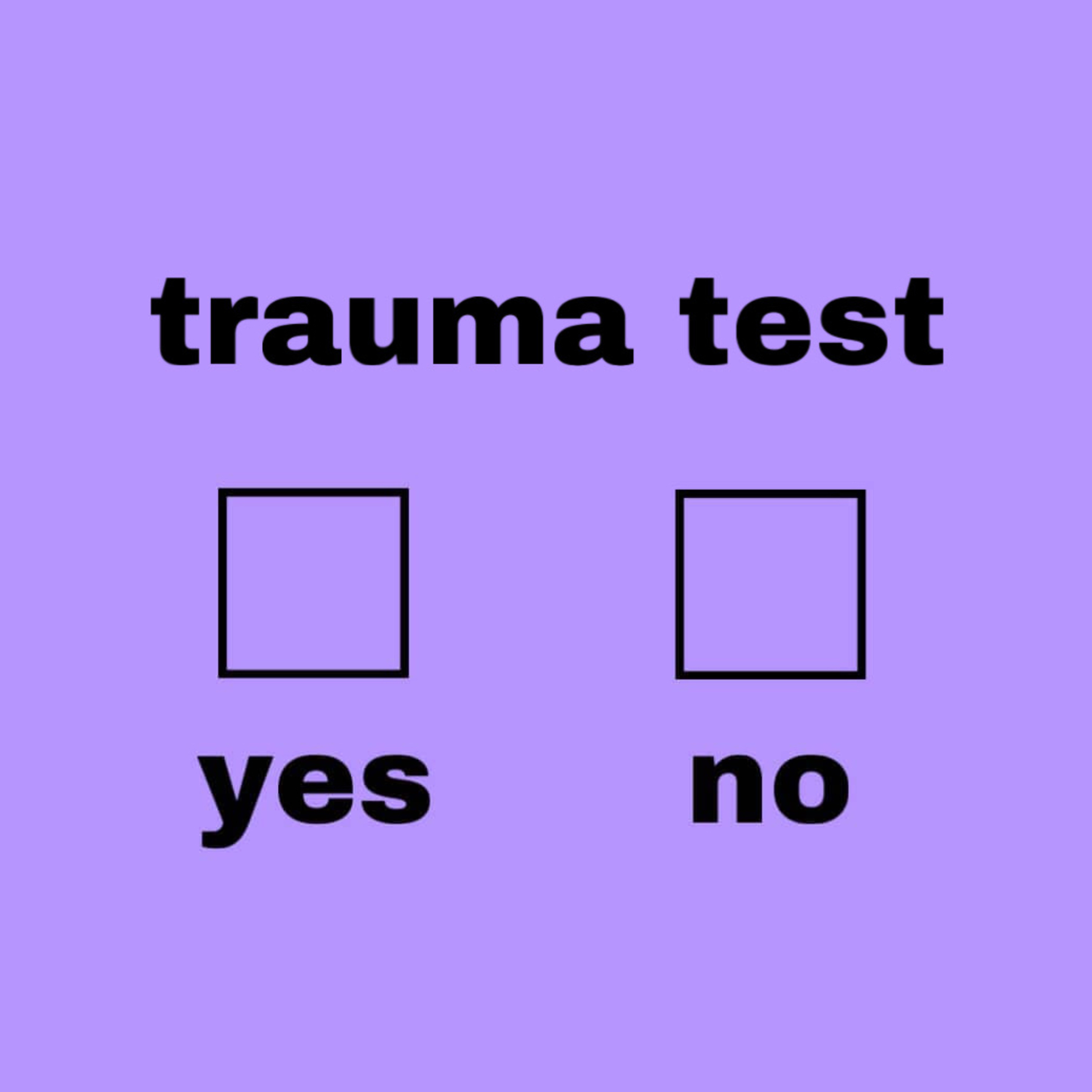 taking an online trauma test as a survivor episode artwork