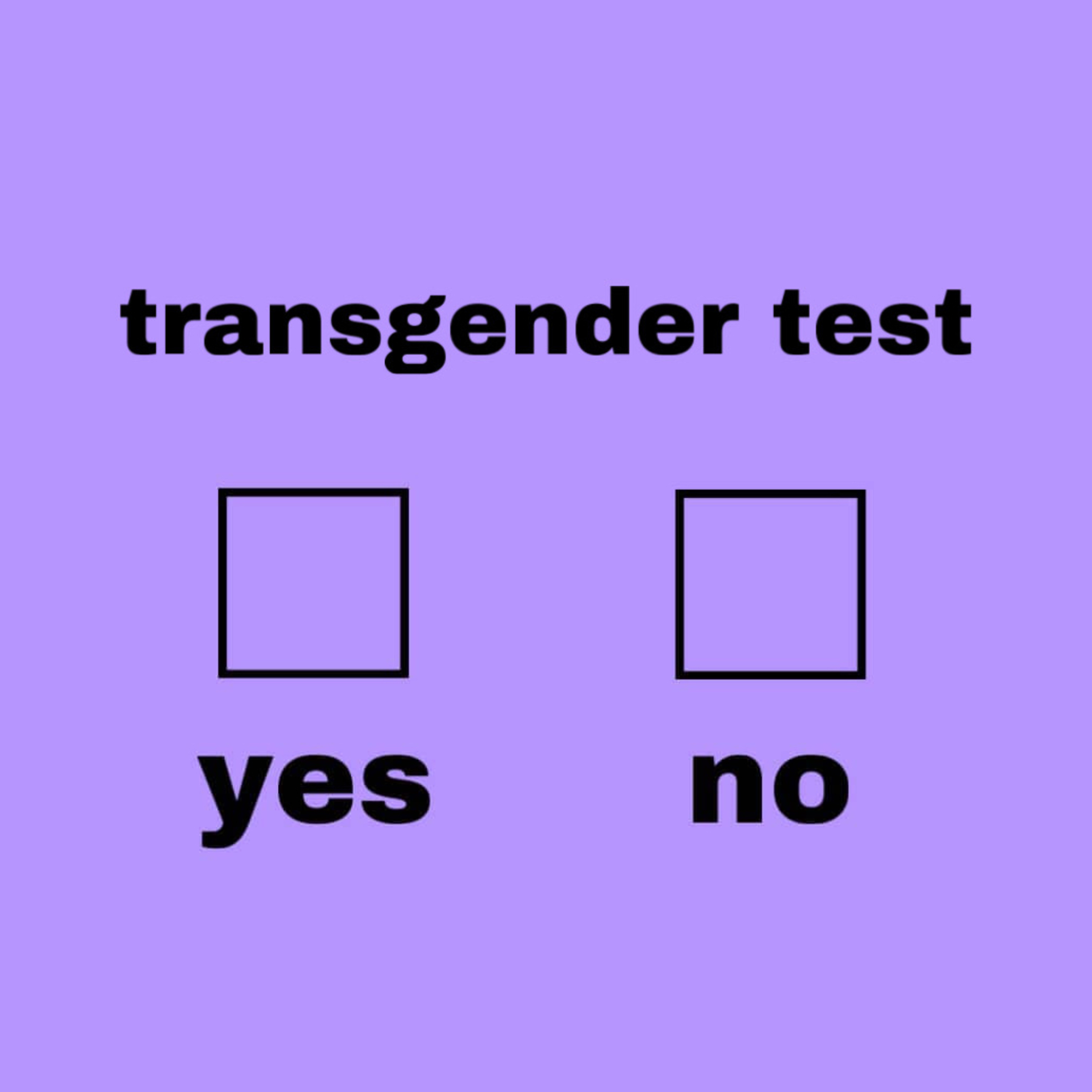 taking an online transgender test as a transgender person episode artwork