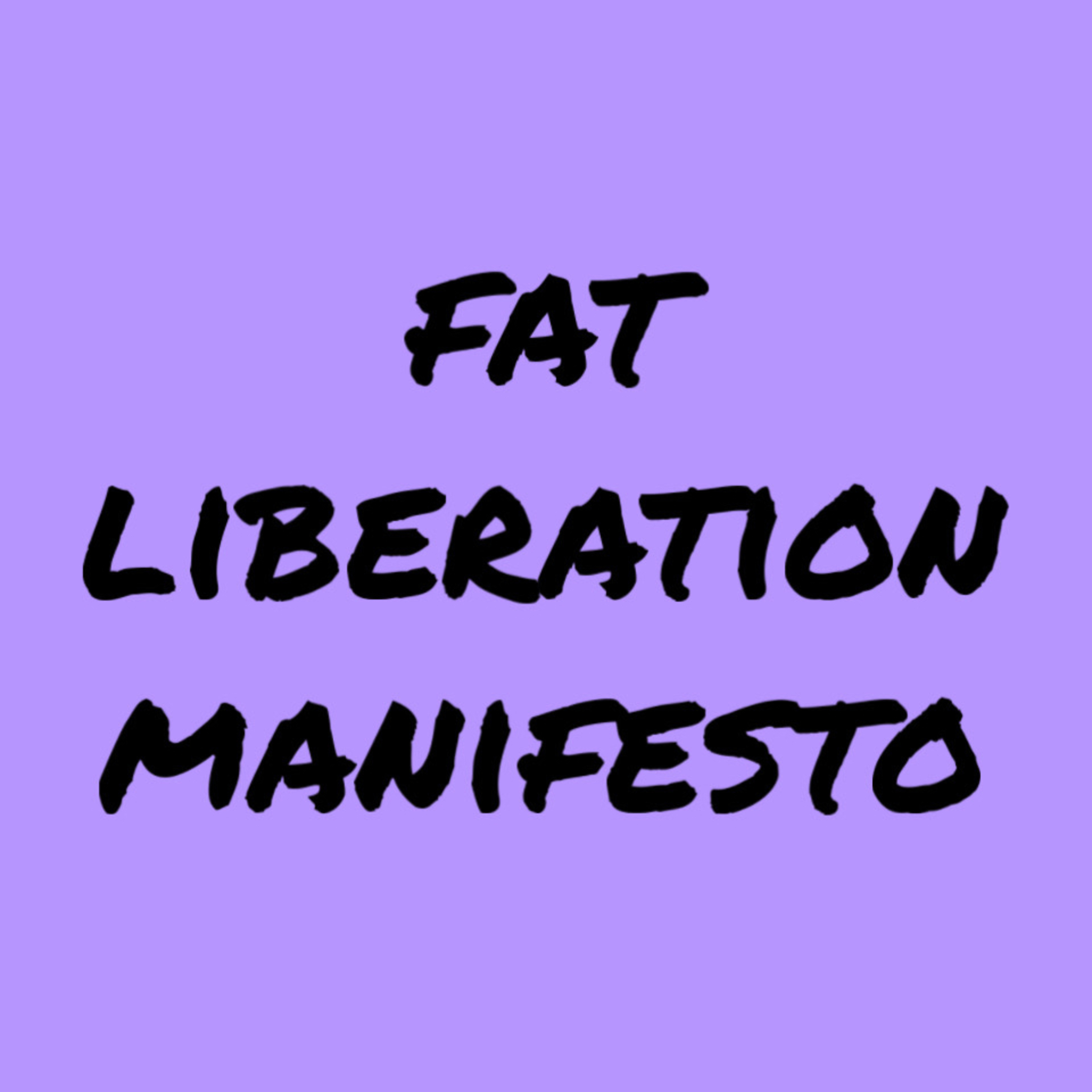 reacting to the fat liberation manifesto episode artwork