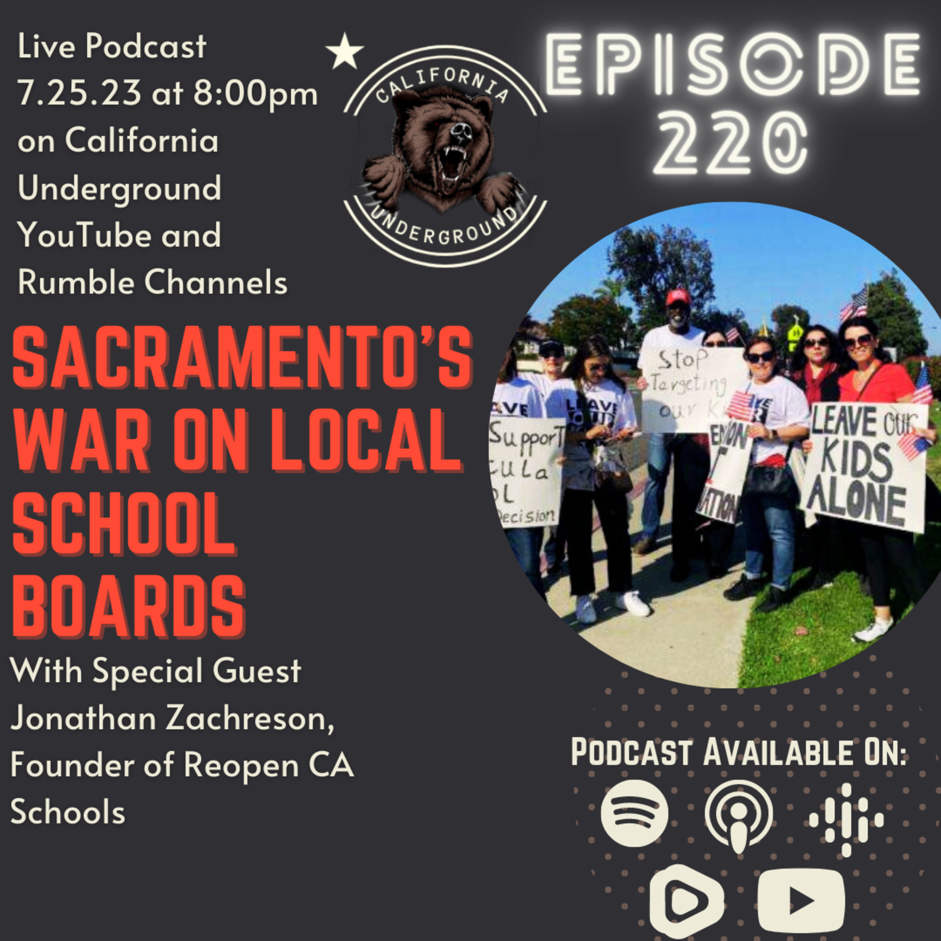 Episode 220 - Sacramento's War on Local School Boards (w/ guest Jonathan Zachreson) episode artwork