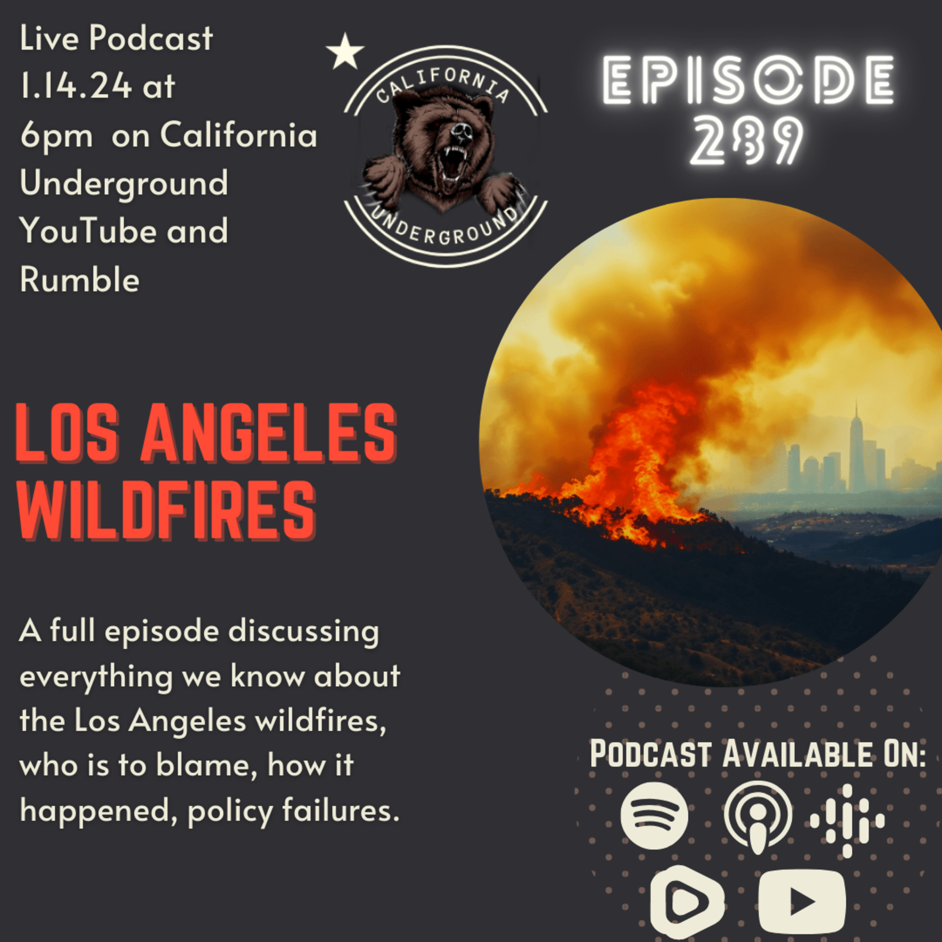 Ep. 289: Los Angeles Wildfires episode artwork