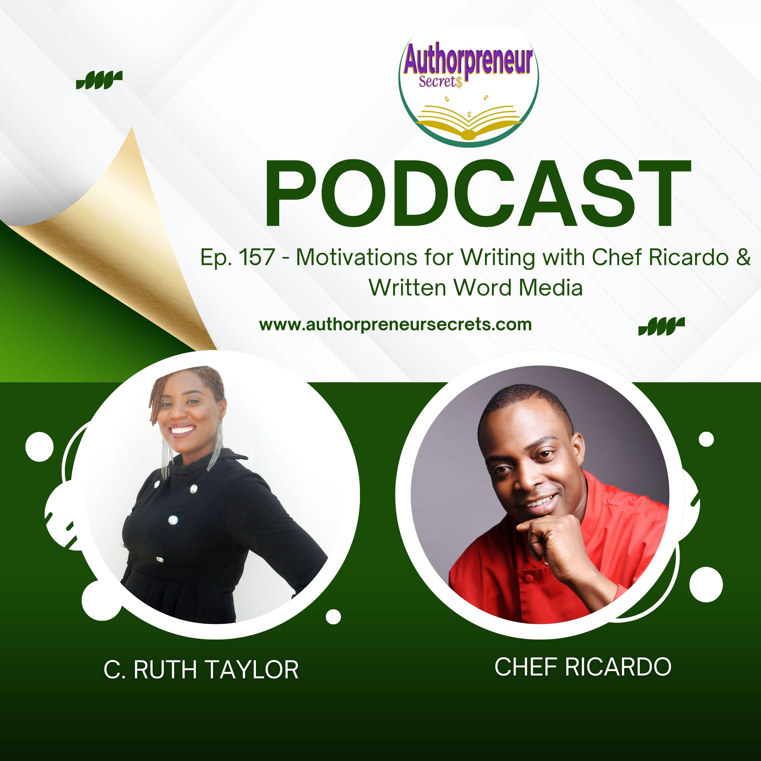Ep. 157: Why Chef Ricardo Wrote His Book & Written Word Media 2024 Survey Results episode artwork