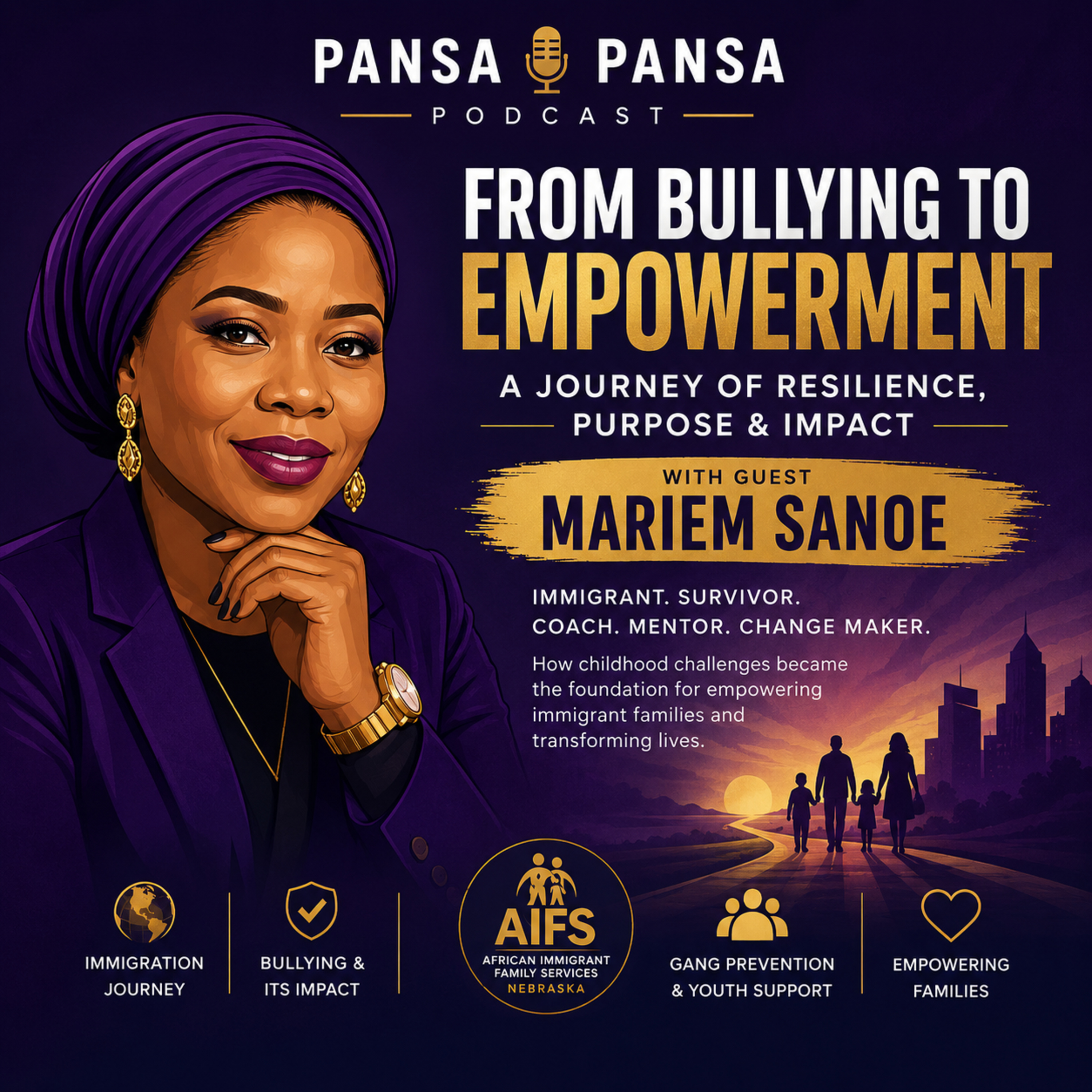 SE5/EP 46: From Bullying to Empowerment- How Mariem Sanoe Is Transforming African Immigrant Families episode artwork
