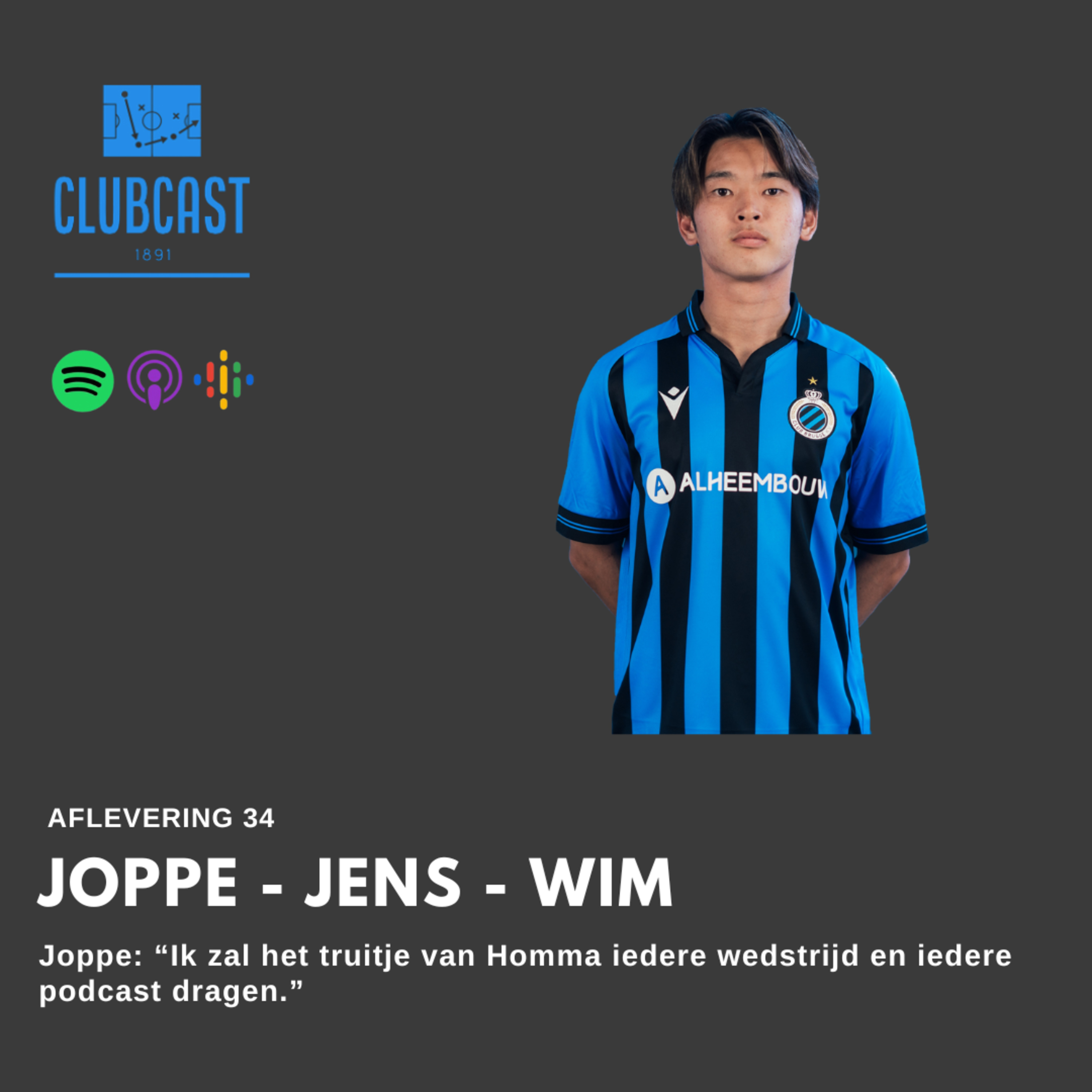 Aflevering 34: Joppe: "Ik zal het truitje van Homma iedere wedstrijd en iedere podcast dragen" episode artwork