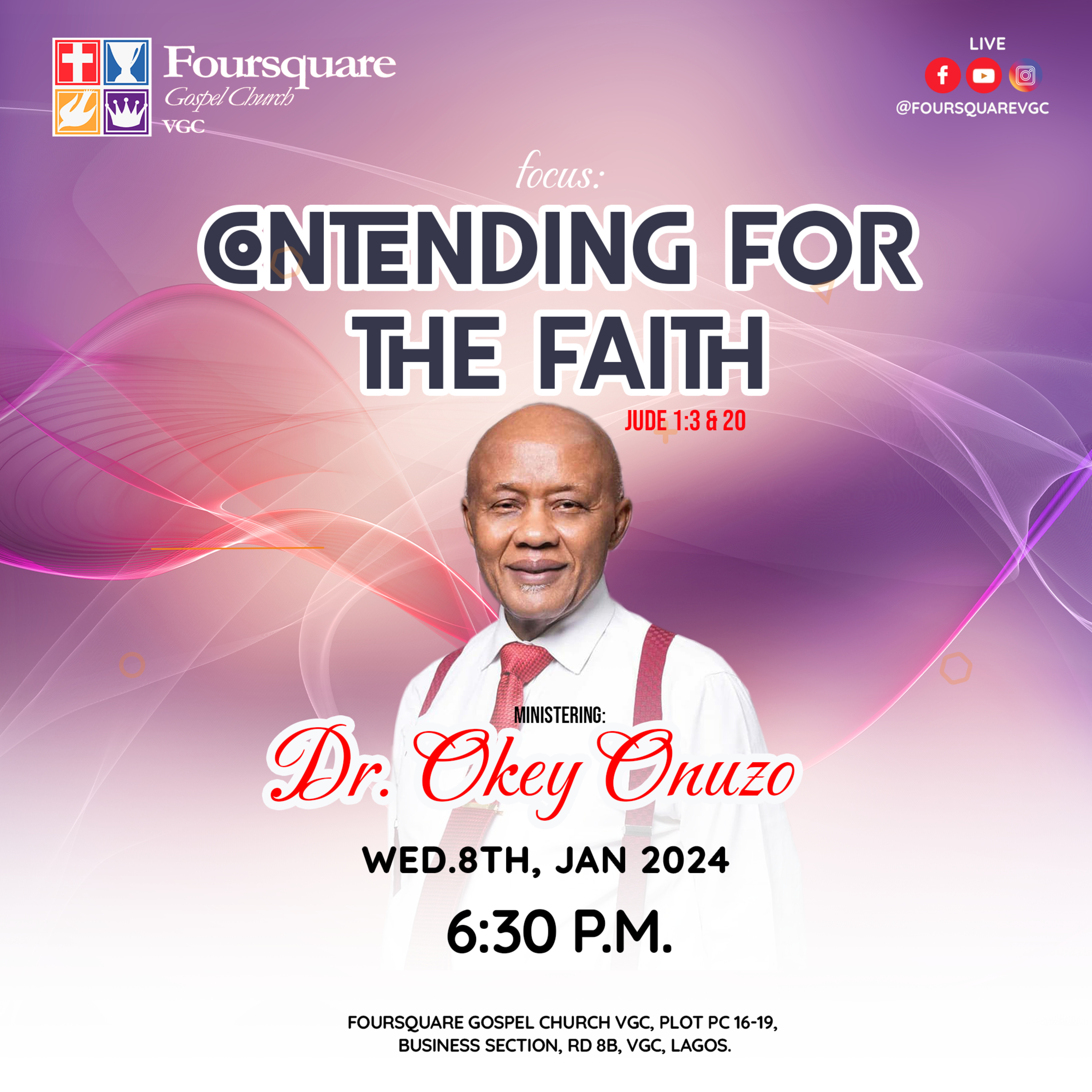 Contending For the faith - Rev Okey Onuzo (Wed January 8, 2024) episode artwork