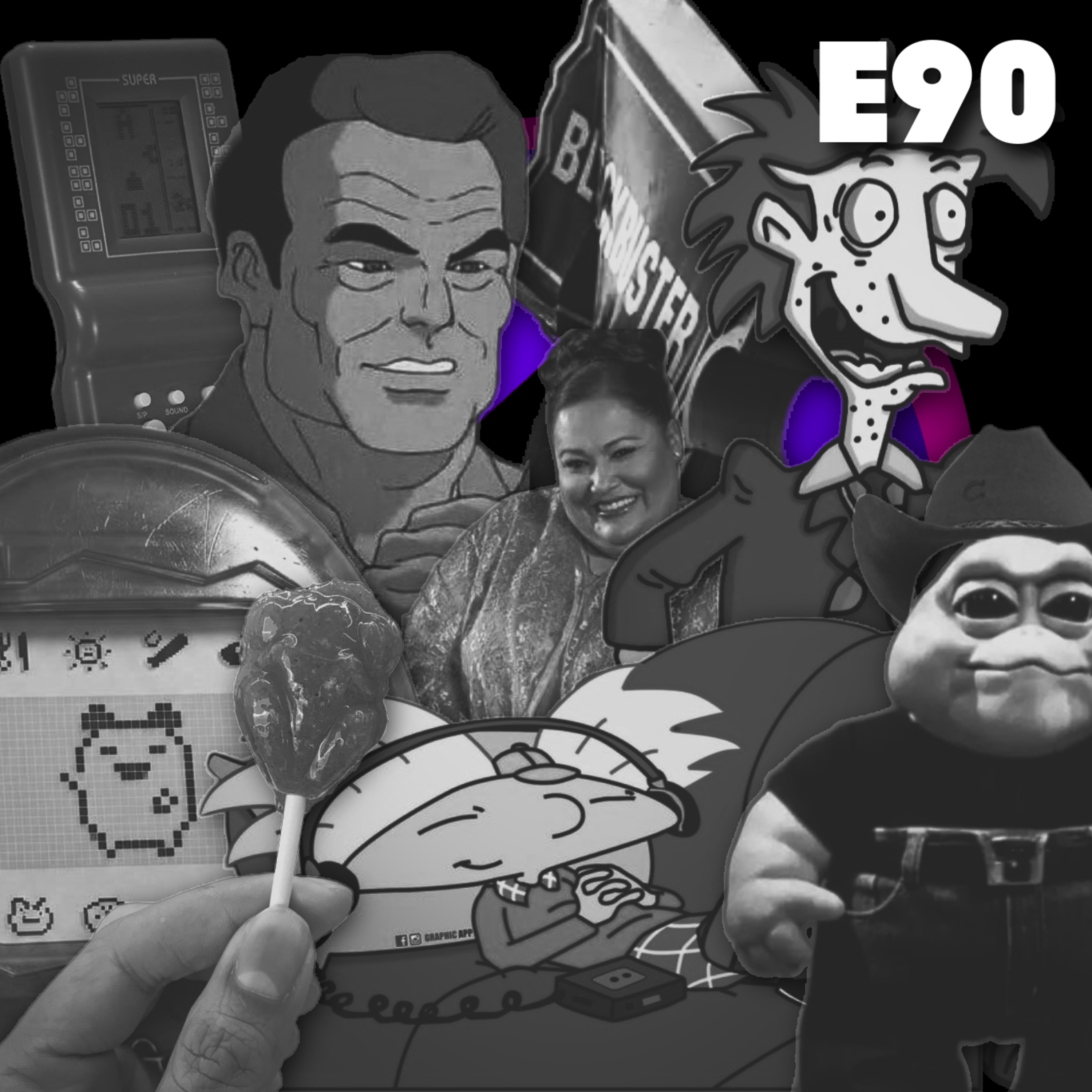 E90 "Extrañando los 90s" episode artwork
