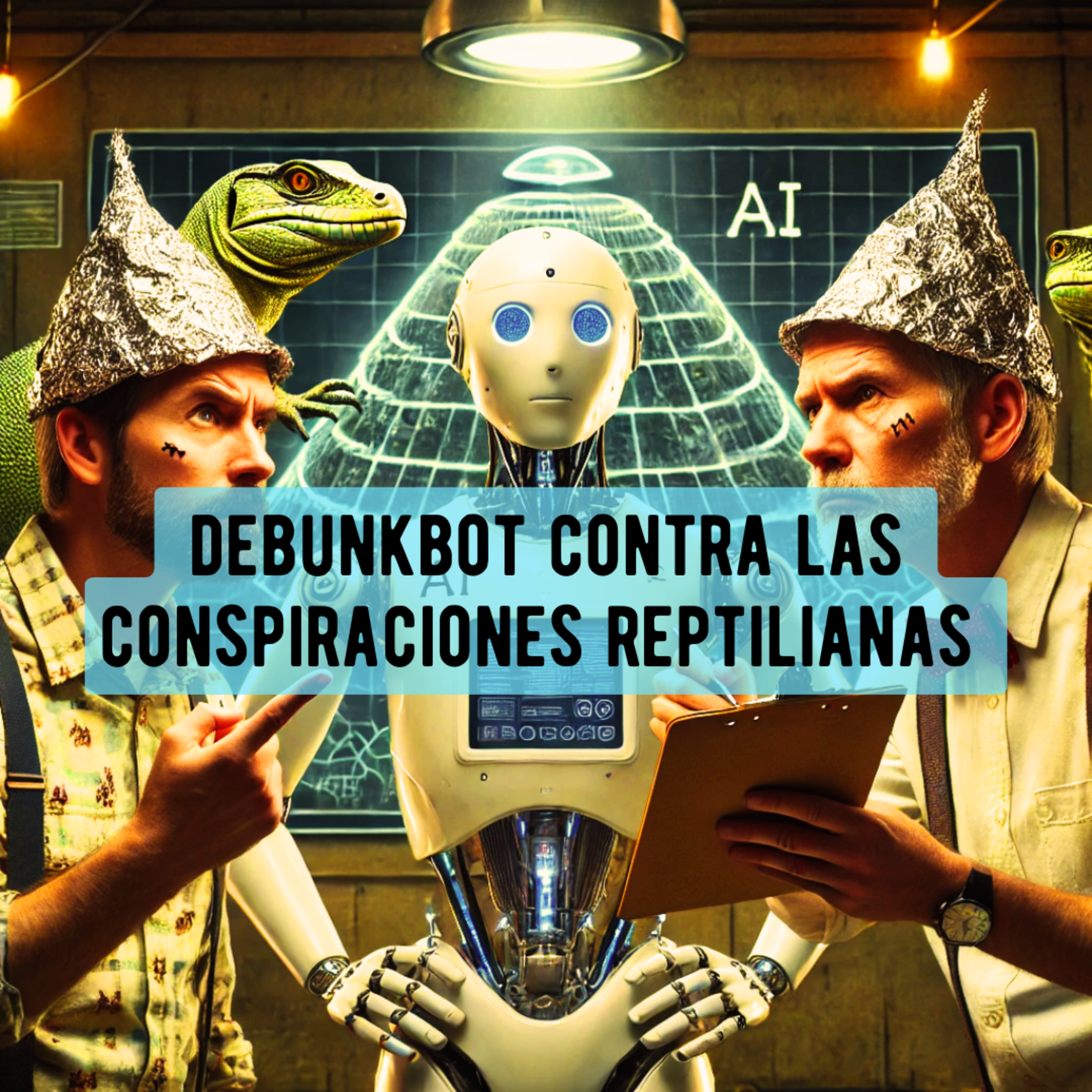 Debunkbot contra las conspiraciones reptilianas