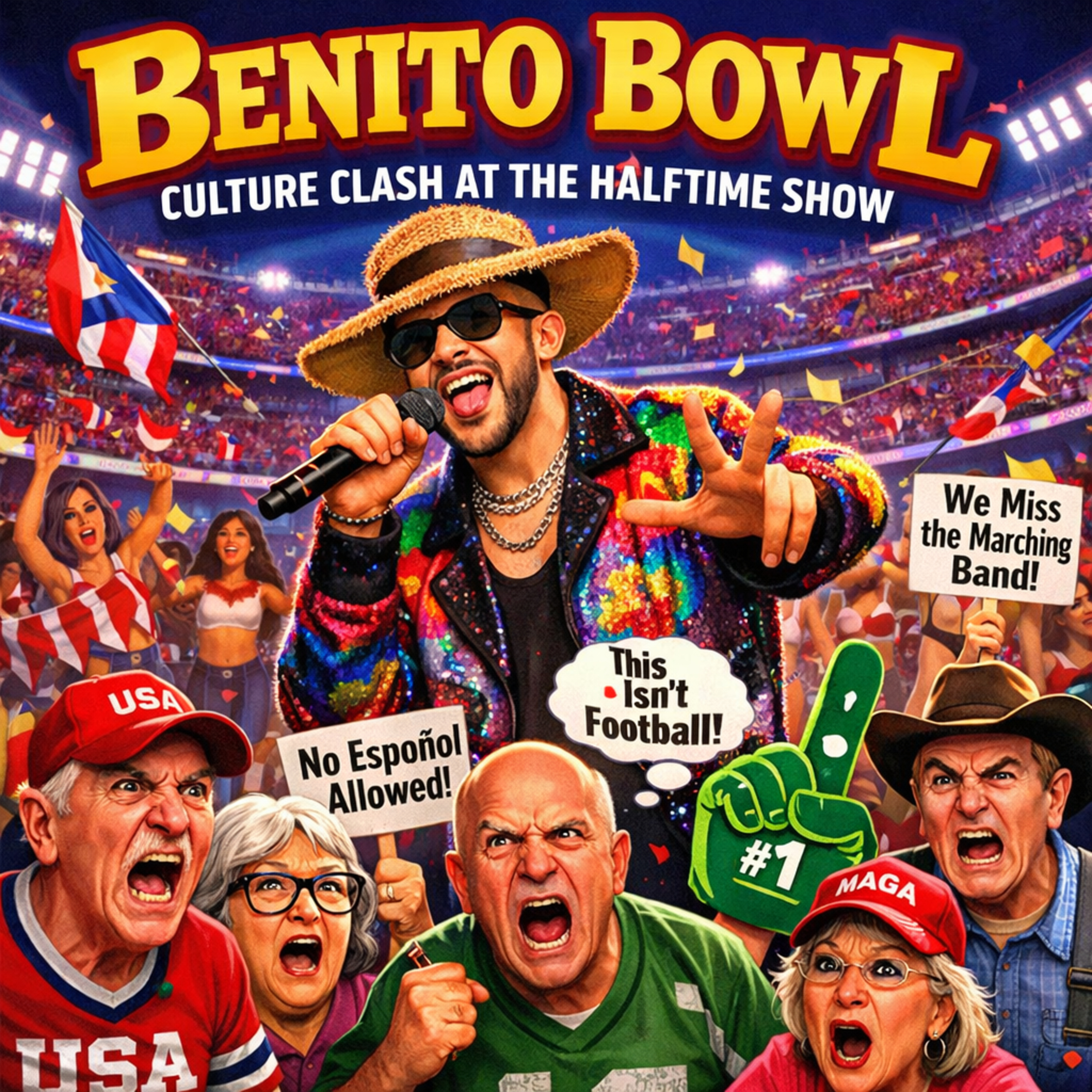 Benito Bowl: Culture Clash at the Halftime Show