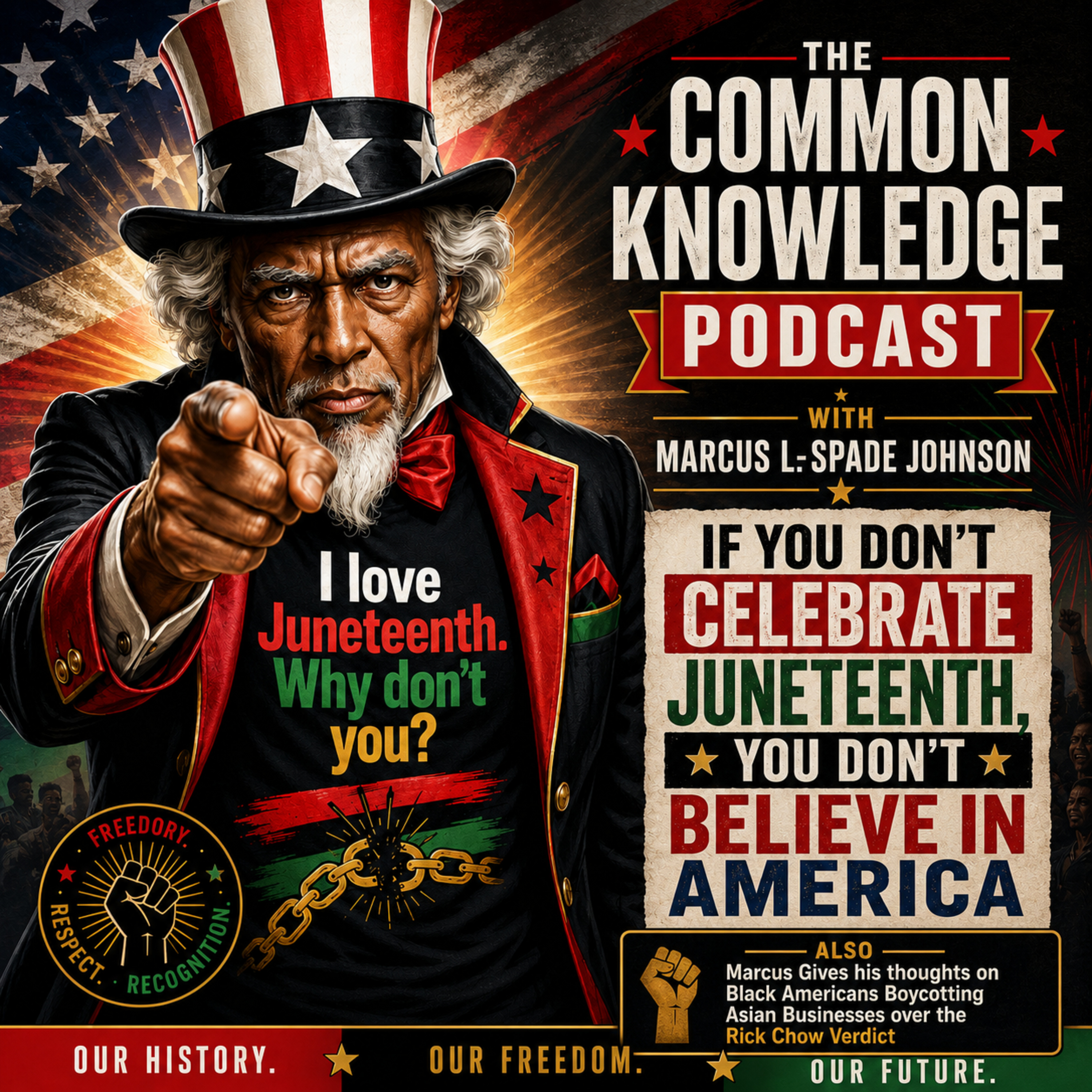 If You Don’t Celebrate Juneteenth, You Don’t Believe in America | The Common Knowledge Podcast with Marcus “L-Spade” Johnson