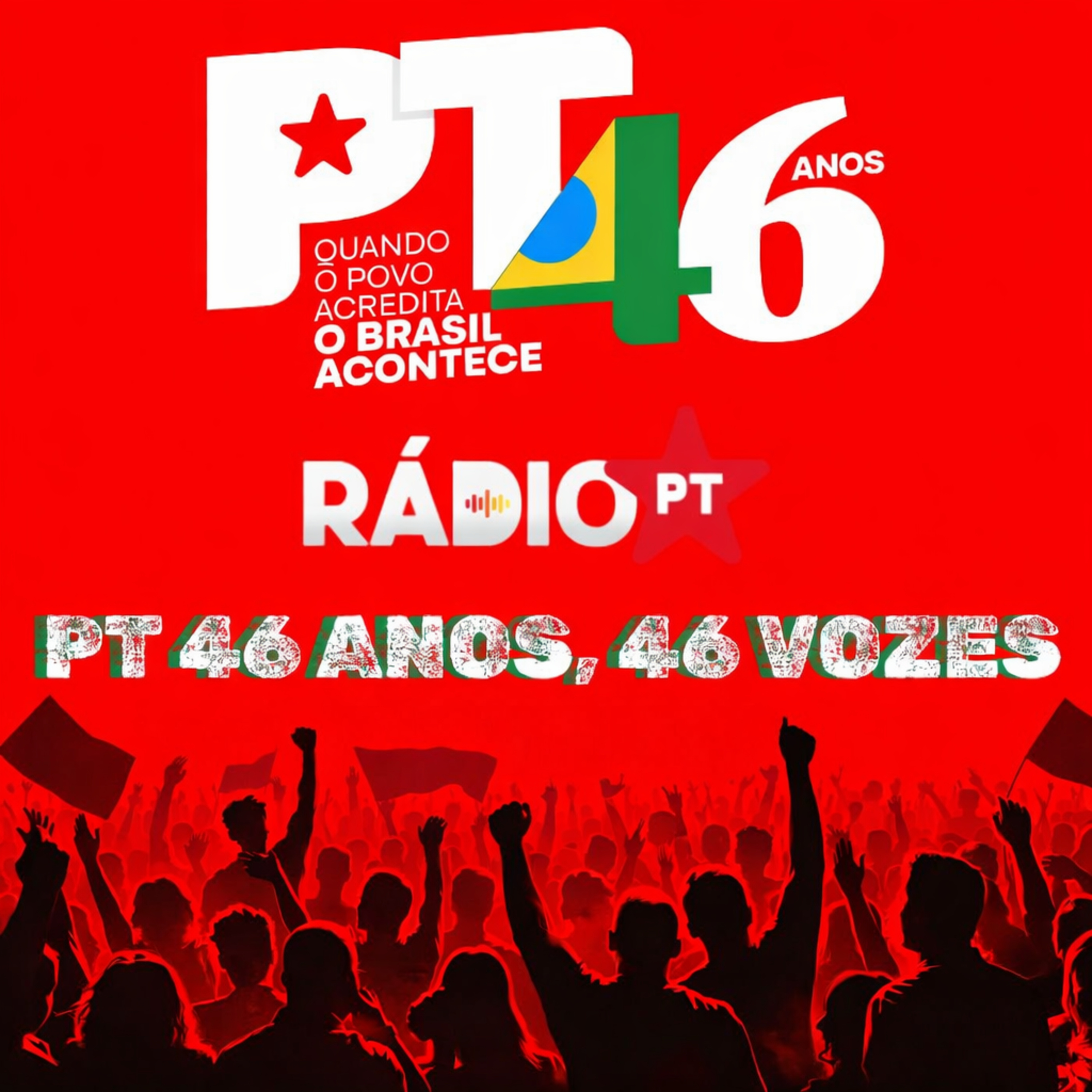 📻 Gleisi Hoffmann, ex-presidenta Nacional do PT | PT 46 ANOS, 46 VOZES |  episode artwork