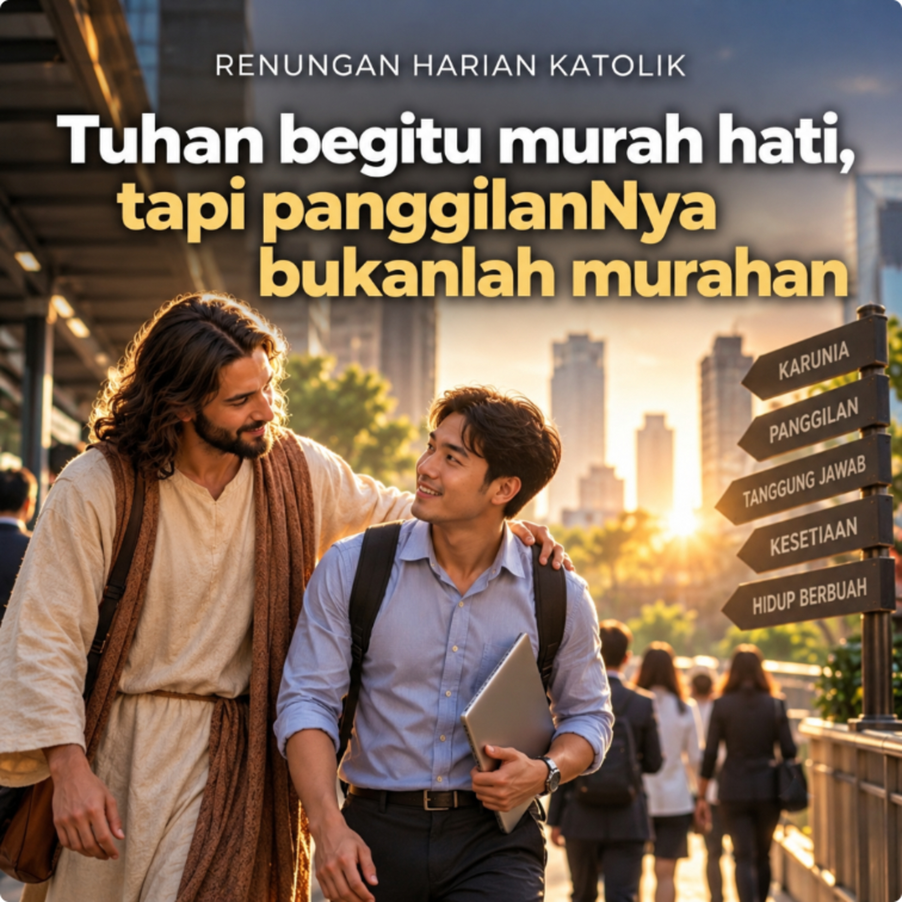 11.10.2026 _ Tuhan begitu murah hati, tapi panggilanNya bukanlah murahan