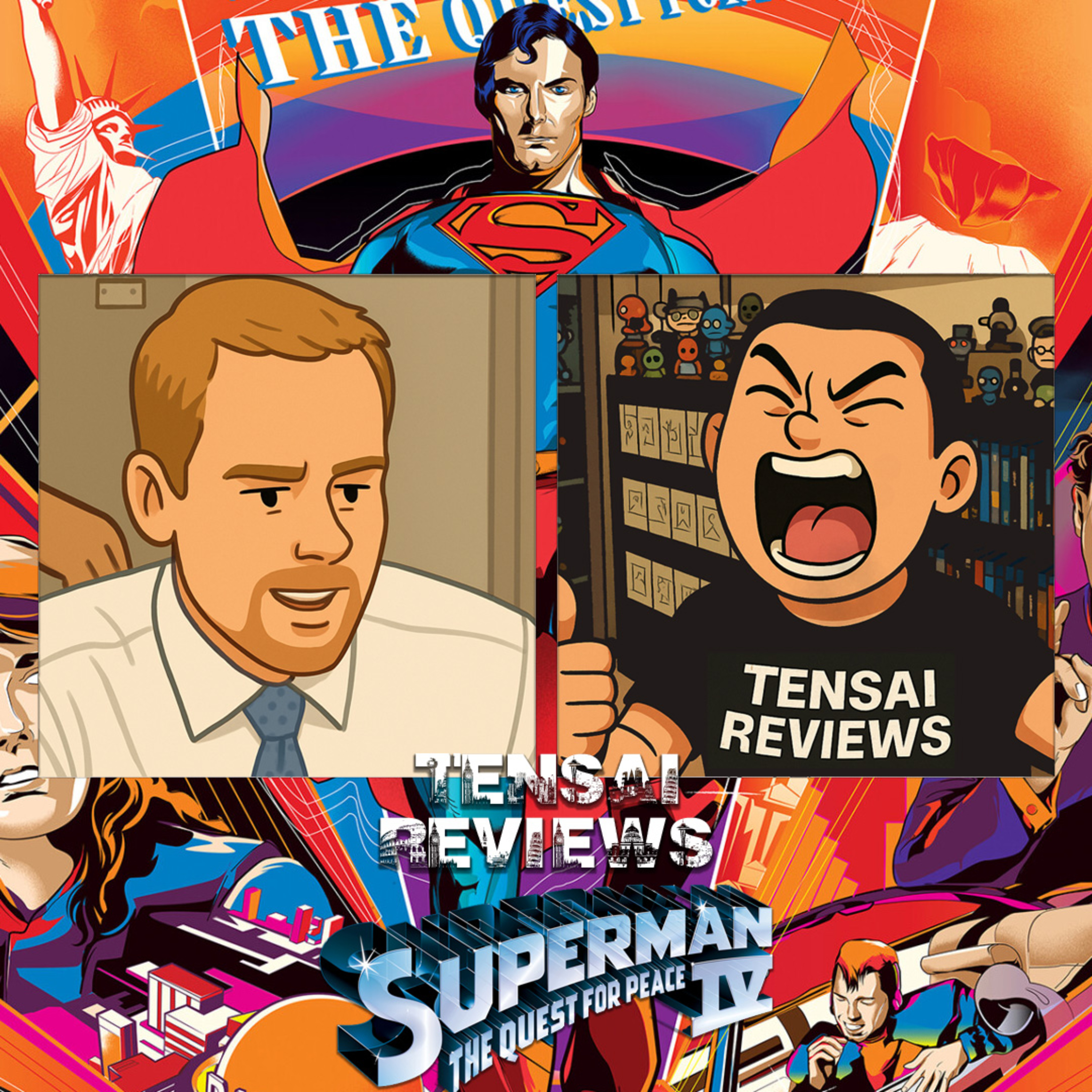 Superman IV where he kills all the humans by moving the moon... episode artwork