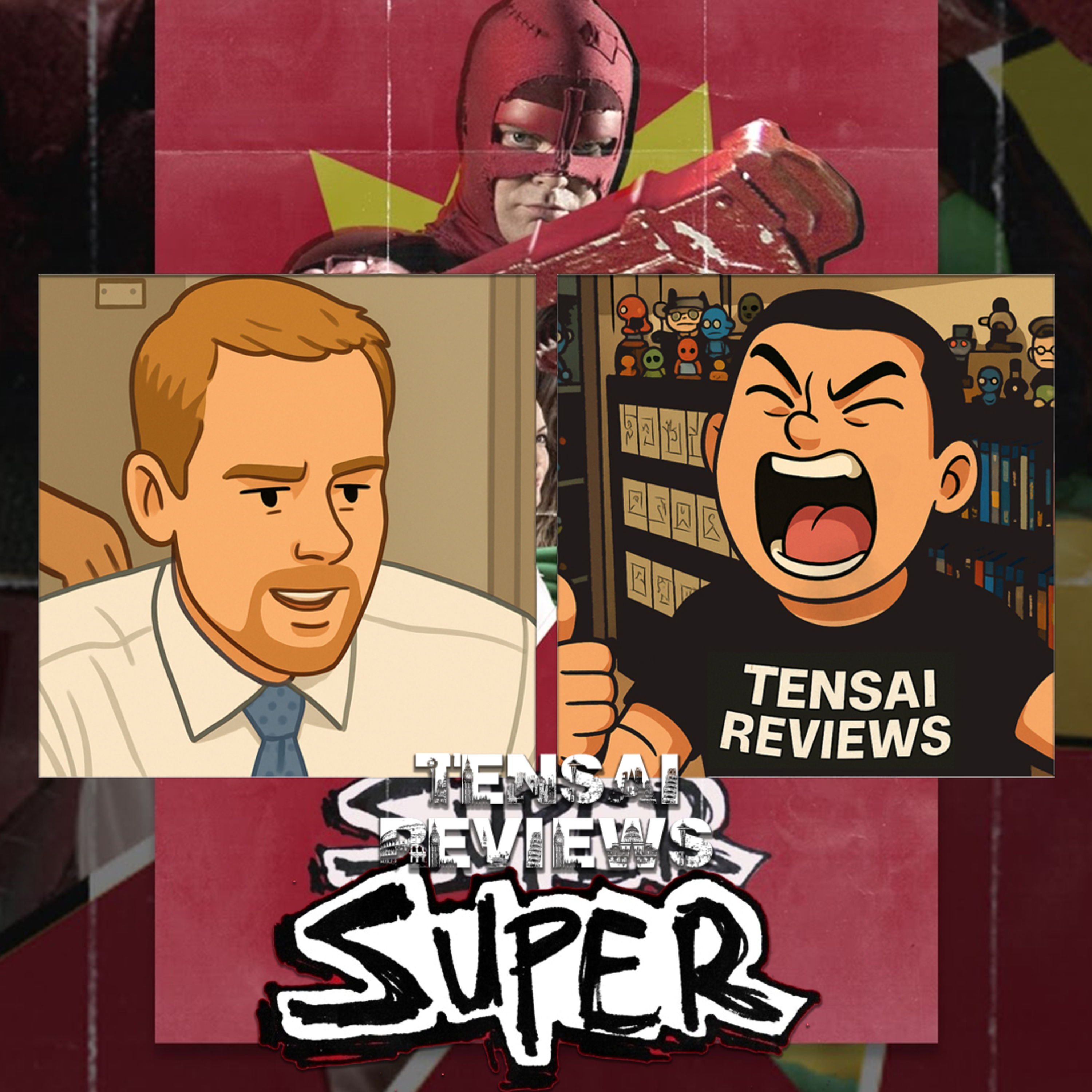 Dwight Shrute is a Super Hero! The Crimson Bolt: Shut Up, Crime! episode artwork