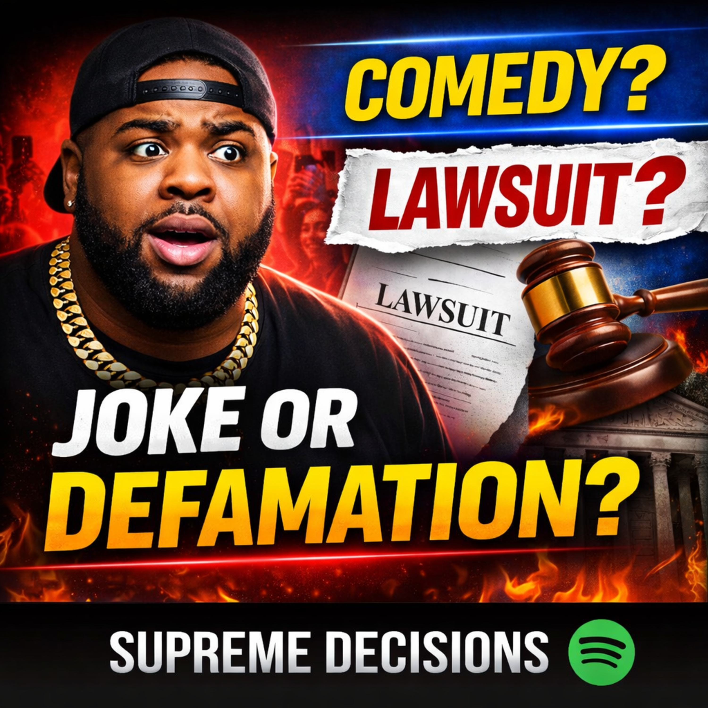 Druski, defamation, Parody and LAW episode artwork