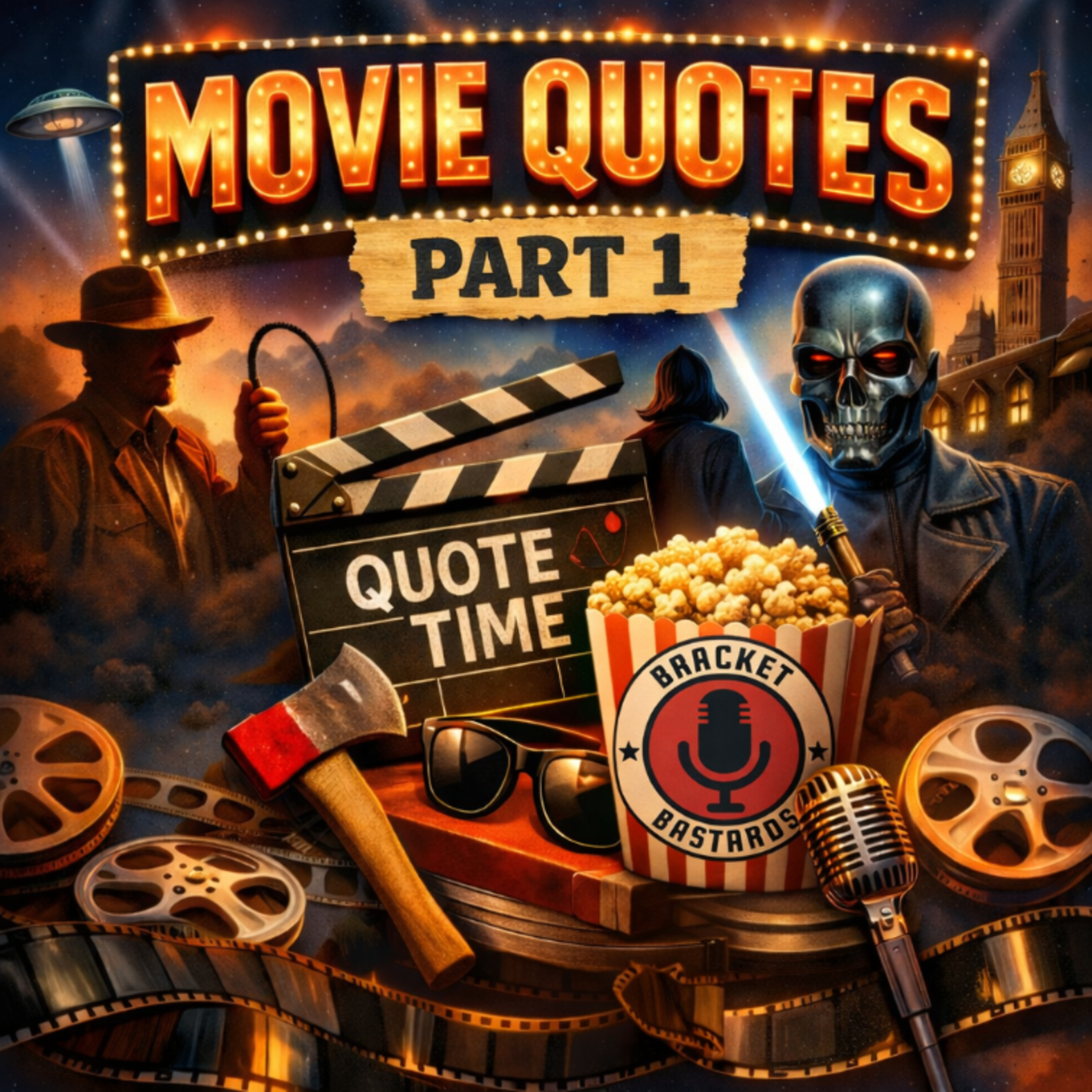 Bracket Bastards #218 "Dishonor Your Wife": The 2026 Movie Quotes Tournament pt 1 episode artwork