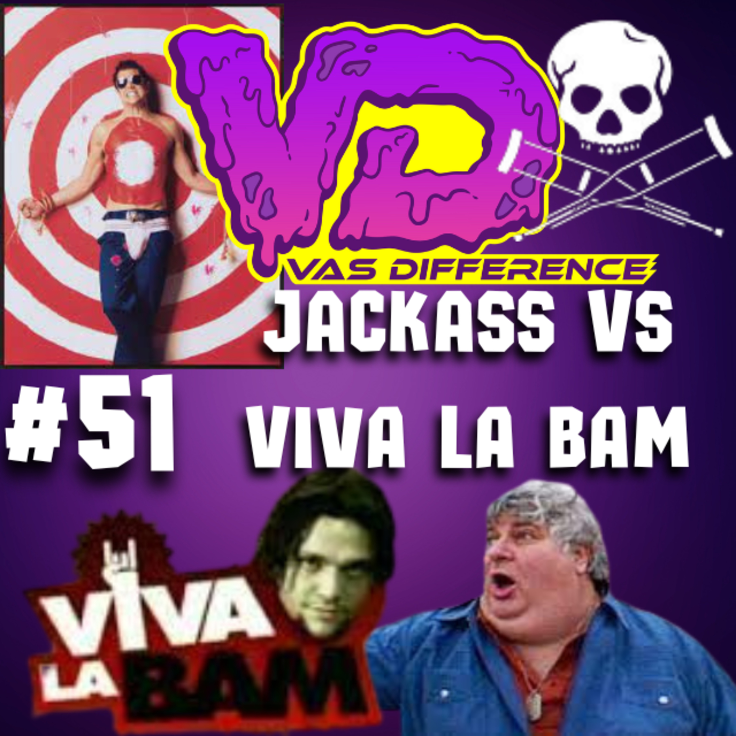 #51 Jackass vs Viva La Bam episode artwork