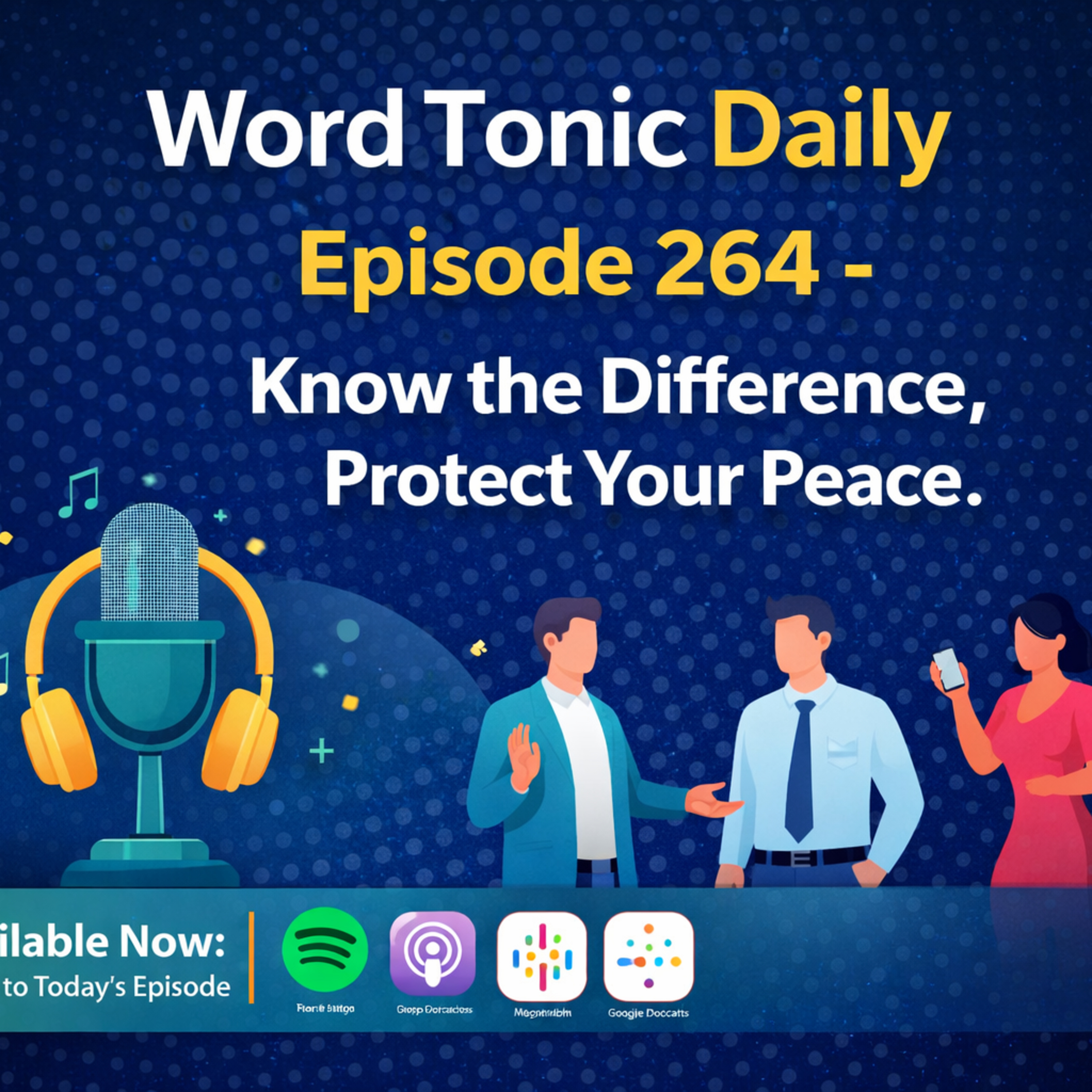 Word Tonic Daily Episode 264 - Know the Difference, Protect Your Peace. episode artwork