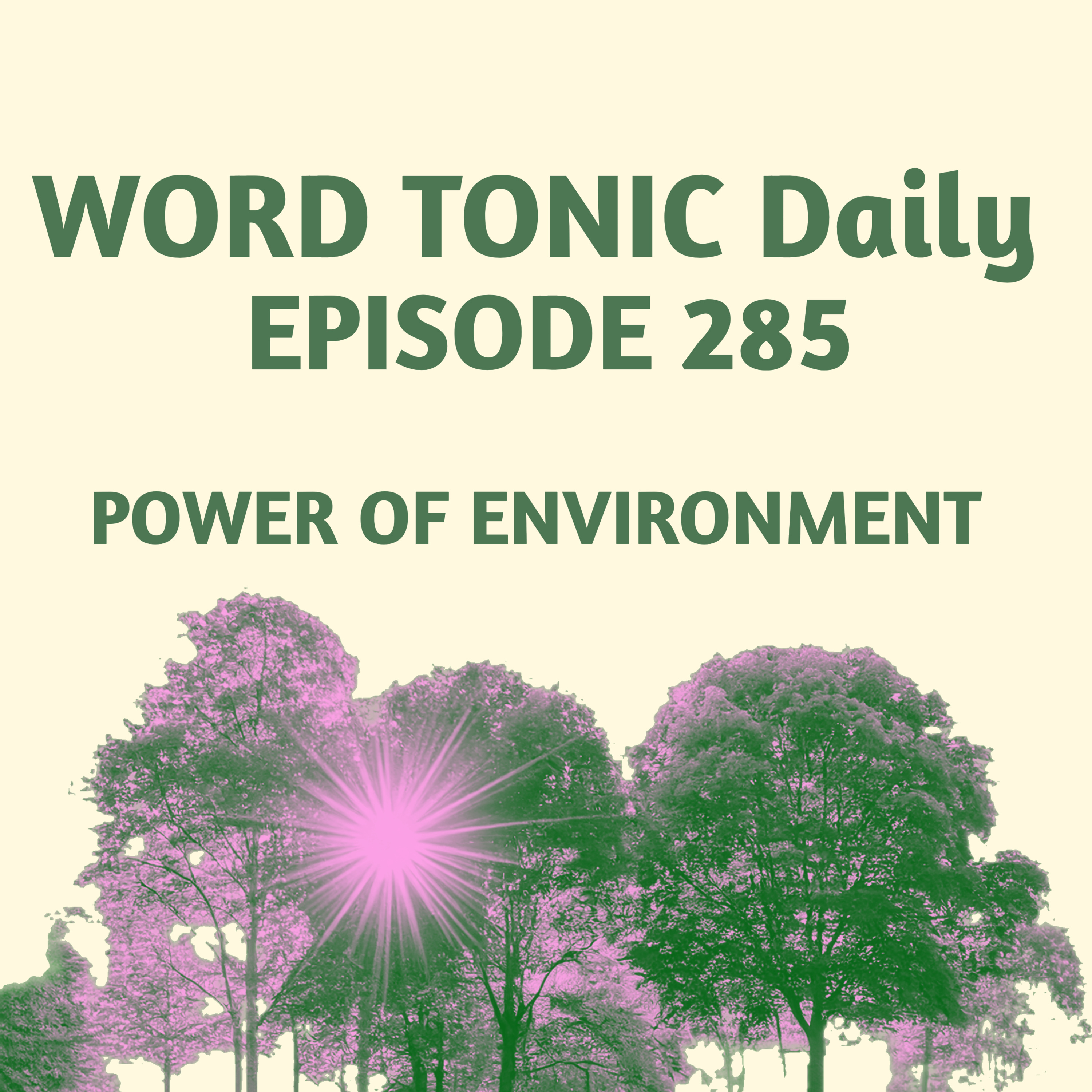 Word Tonic Daily Episode 285 -The Power of Environment episode artwork