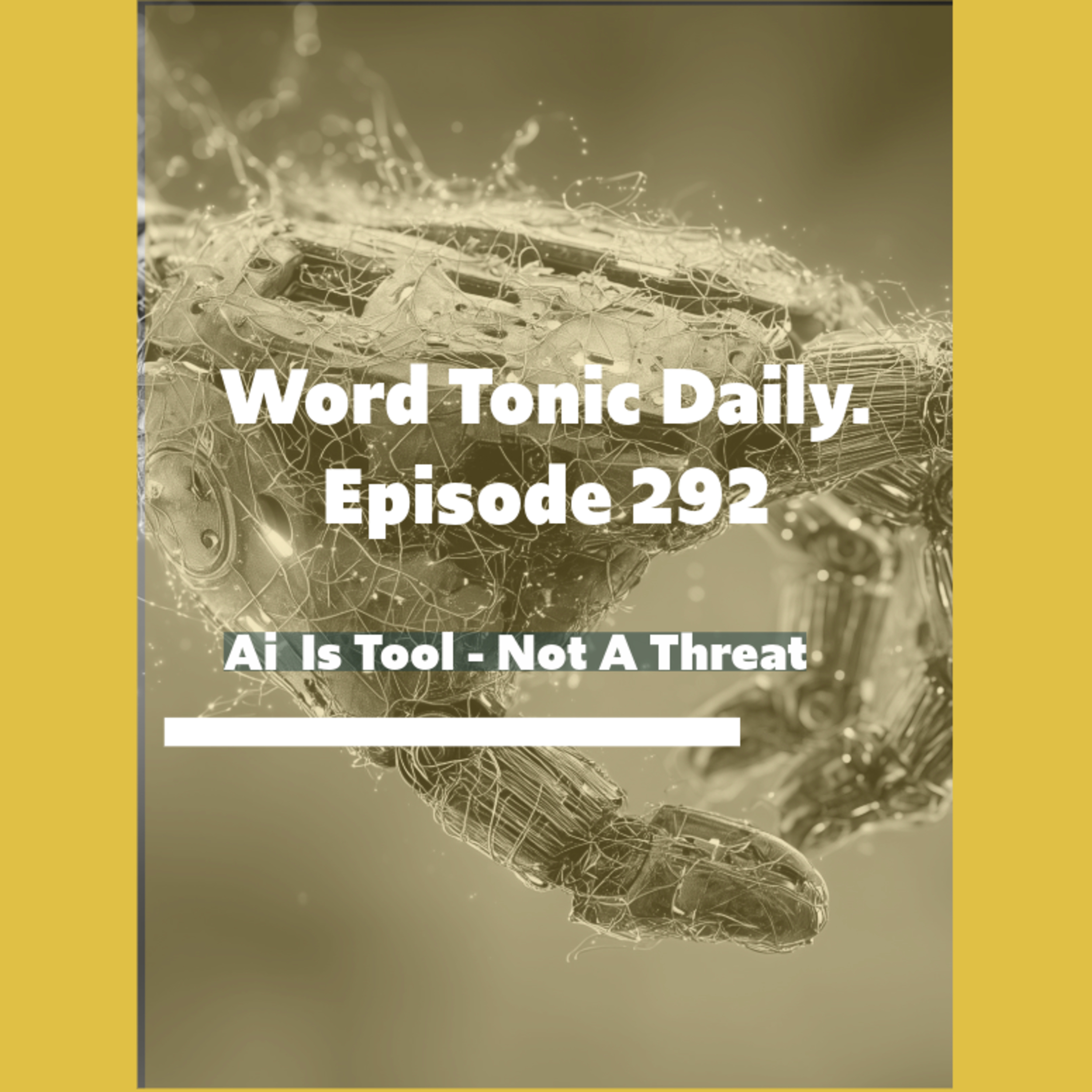 Word Tonic Daily. Episode 292 - AI is a Tool, not a Threat episode artwork