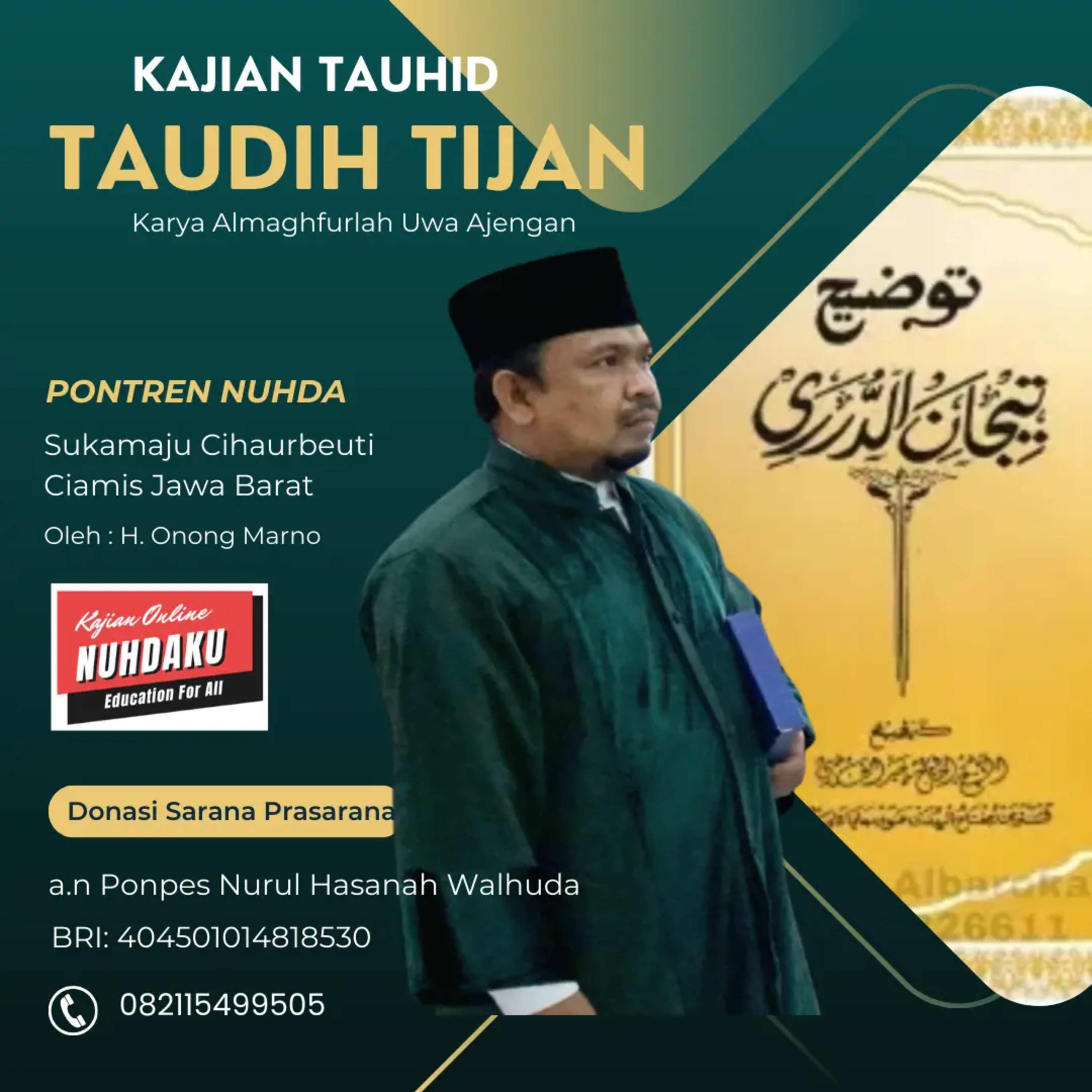 Taudih Tijan #2 Mabadi tauhid; Keuntungan, keutamaan, hubungan, Pencetus Tauhid dl.
