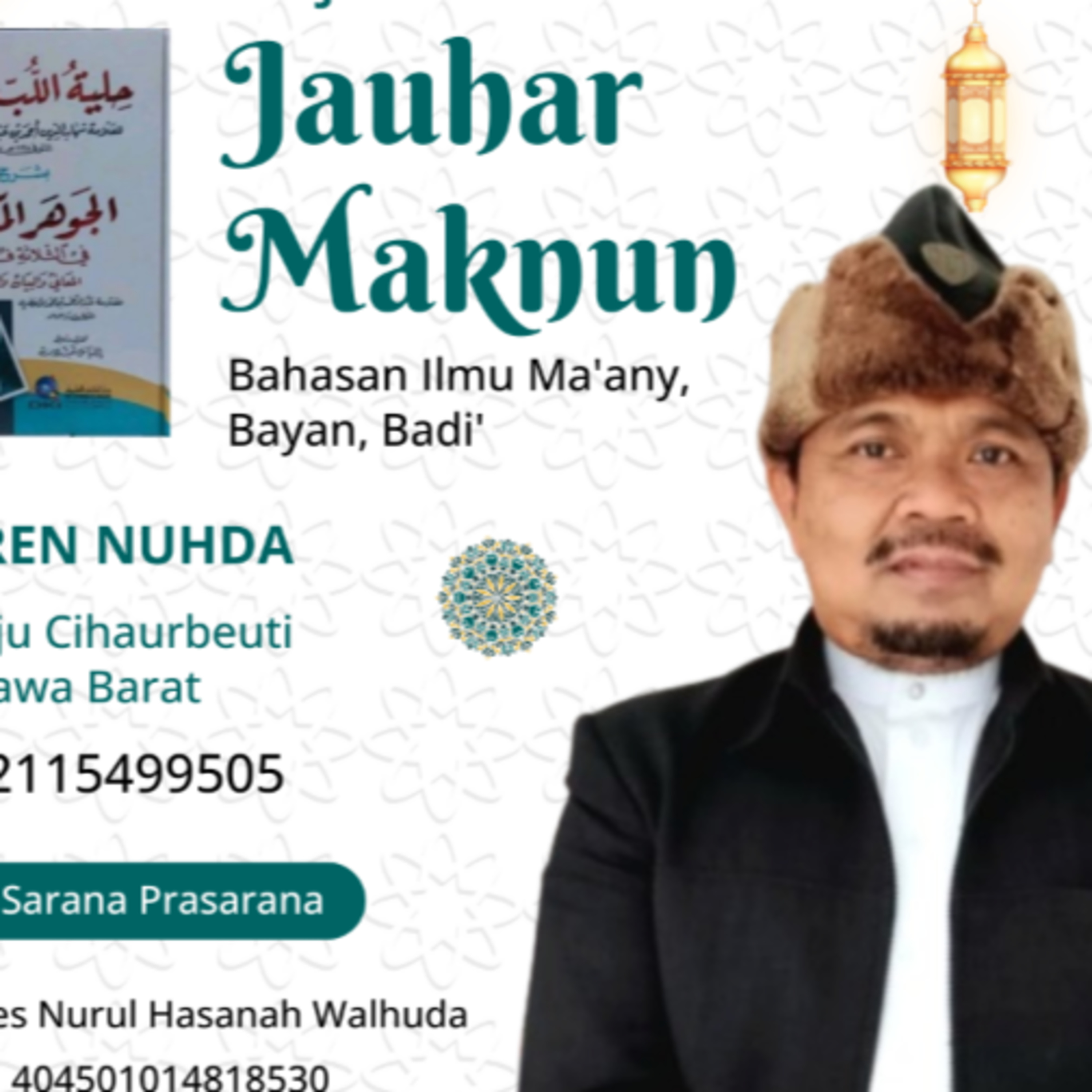 Jauhar Maknun #120 Badi' Jinas Naqis; Beda Jml Huruf, Beda Mcm Huruf ( Mudori'&Lahiq) Bt.235 H.173