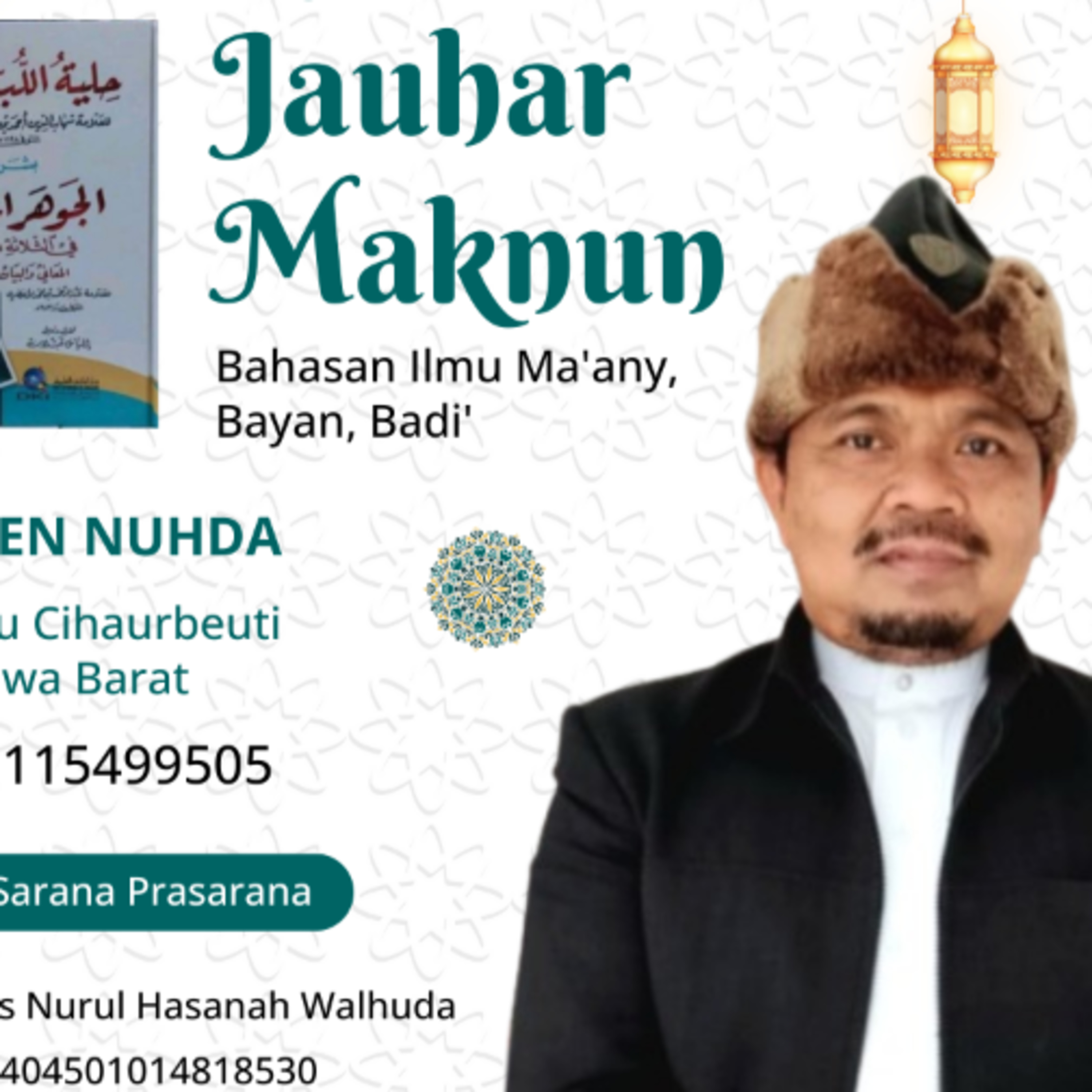 Jauhar Maknun #133 Badi' Ihalah, Talwih, Takhyil, Fursoh, Tasmit, Ta'lil Bt.277 H.184