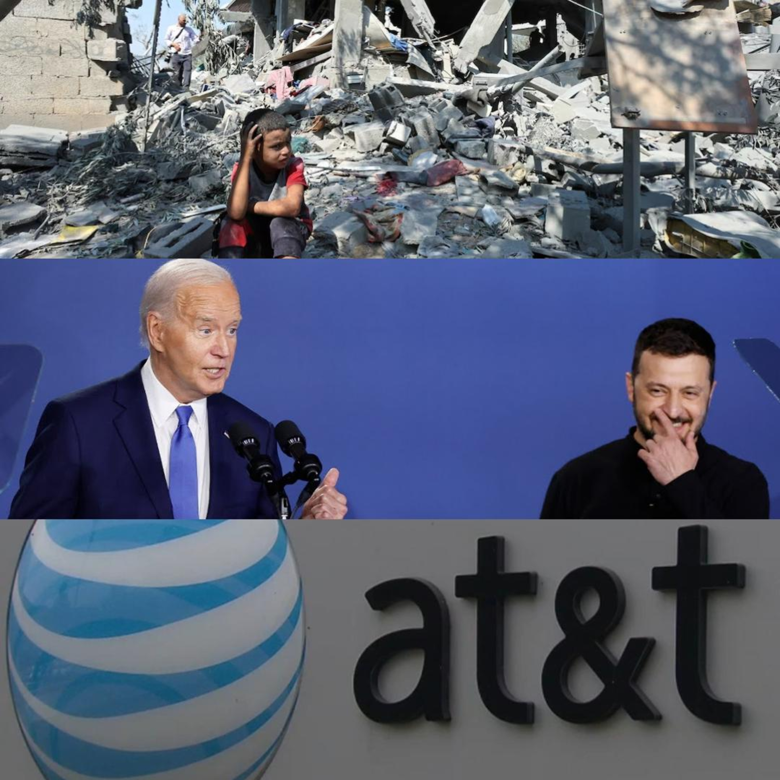 Israel/Palestine, Biden, & AT&T