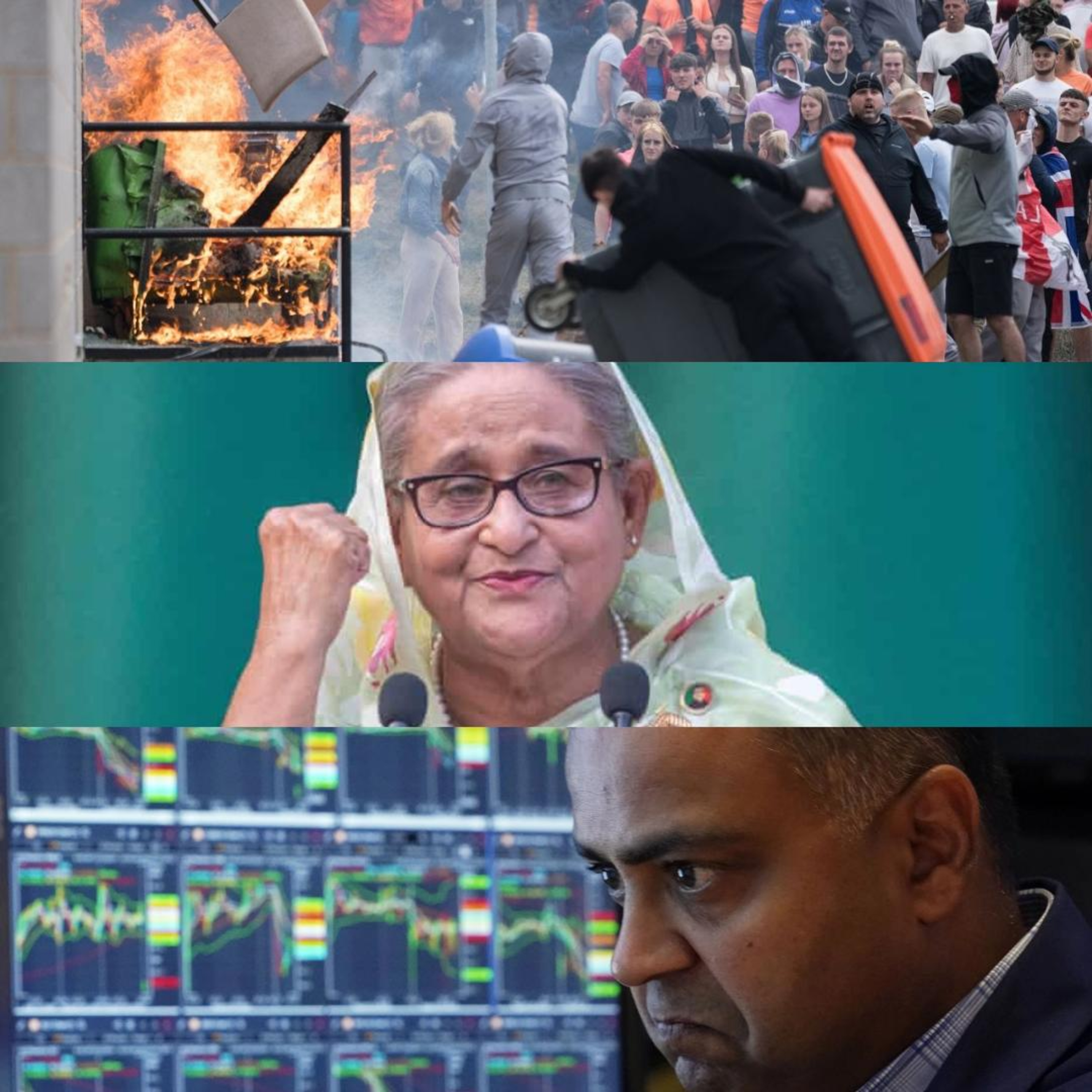 UK, Hasina, & The Stock Market
