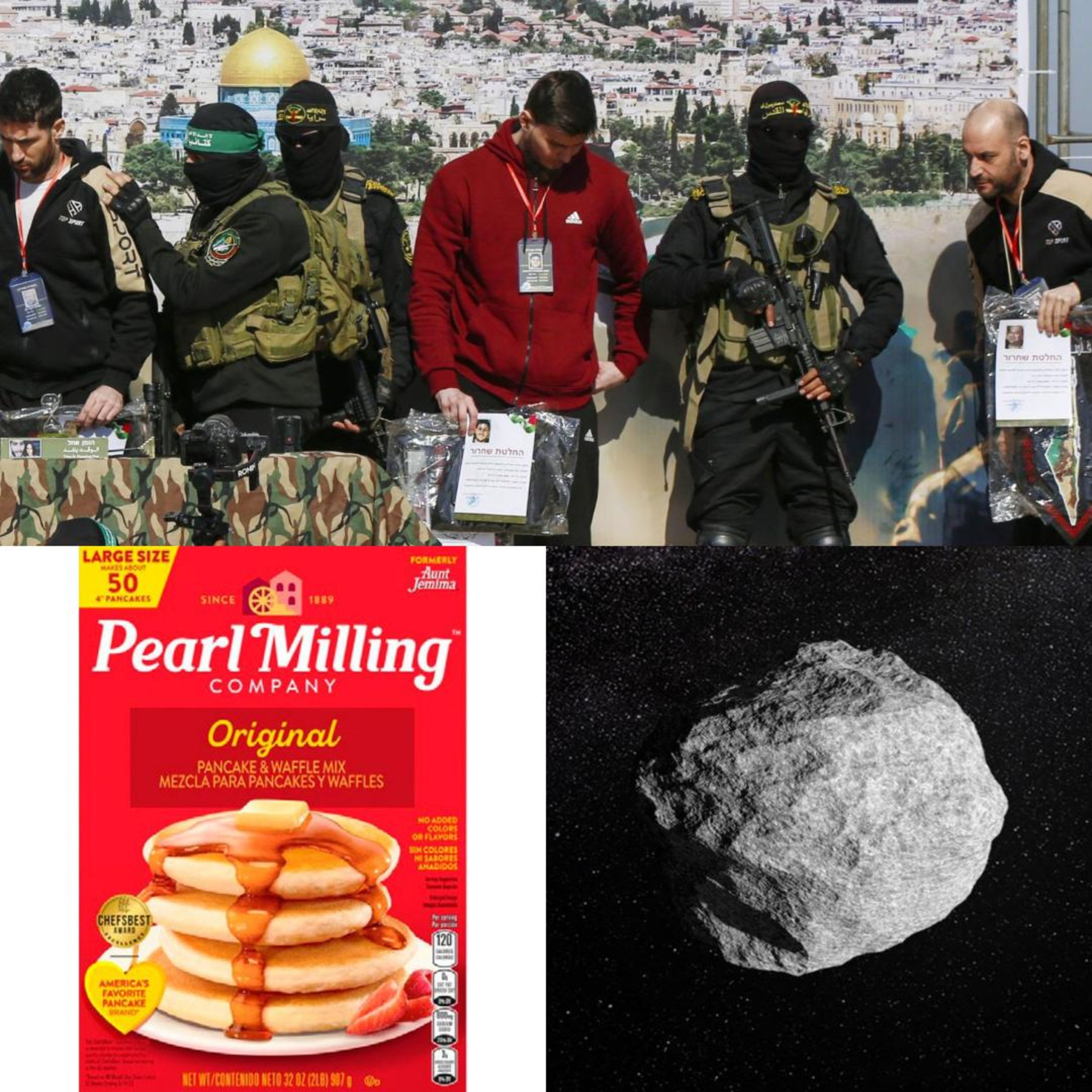 Israel/Palestine, Waffles, & 2024YR4