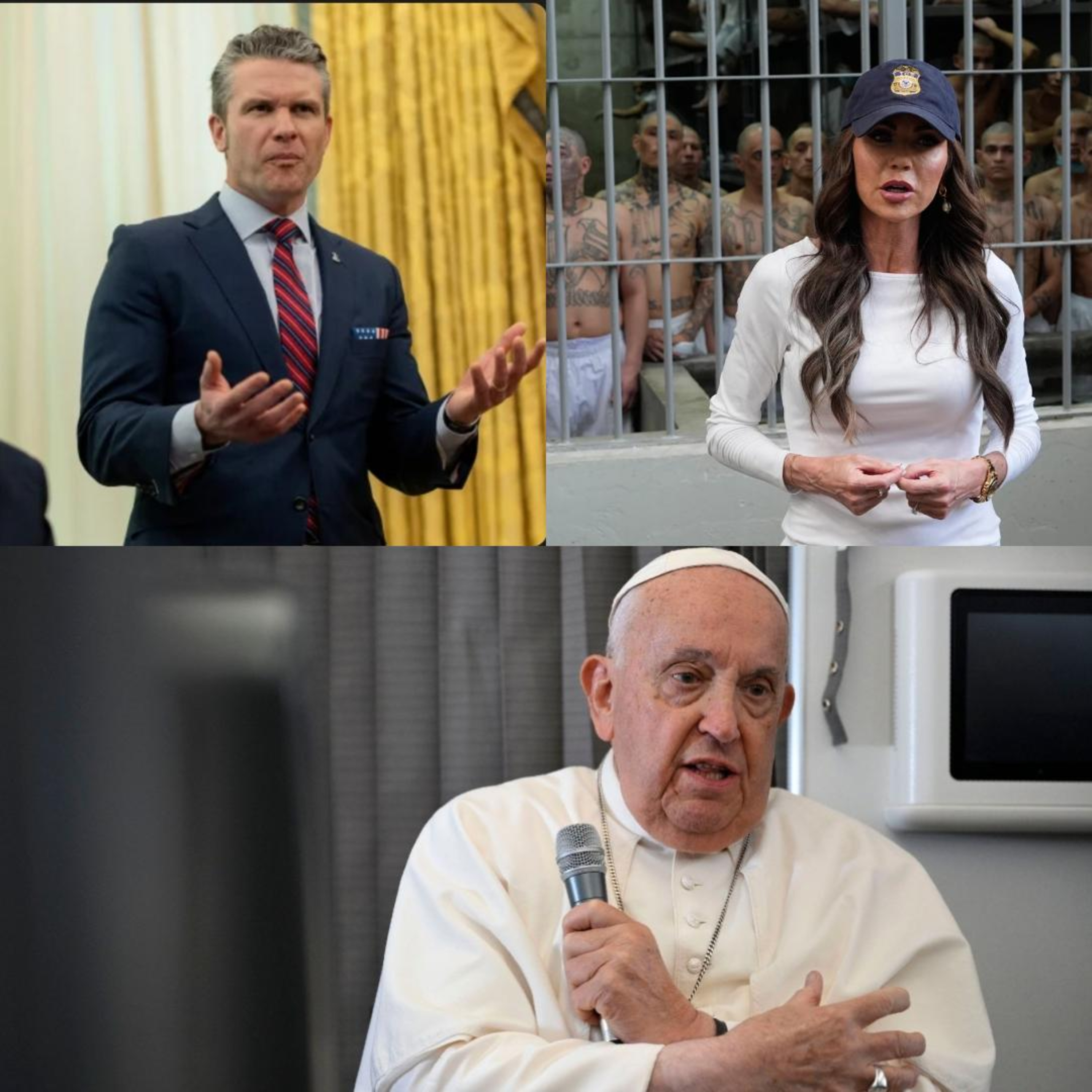 Hegseth, Noem, & Pope Francis