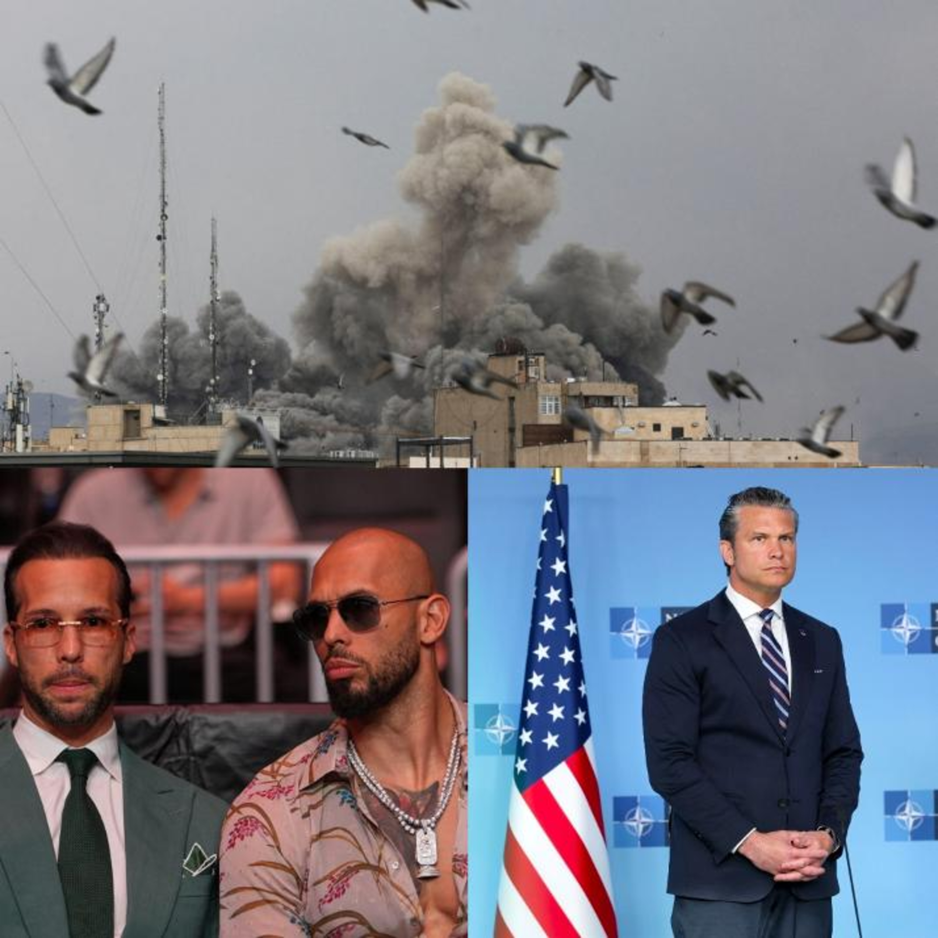 US/Iran, Tate Brothers, & Hegseth episode artwork