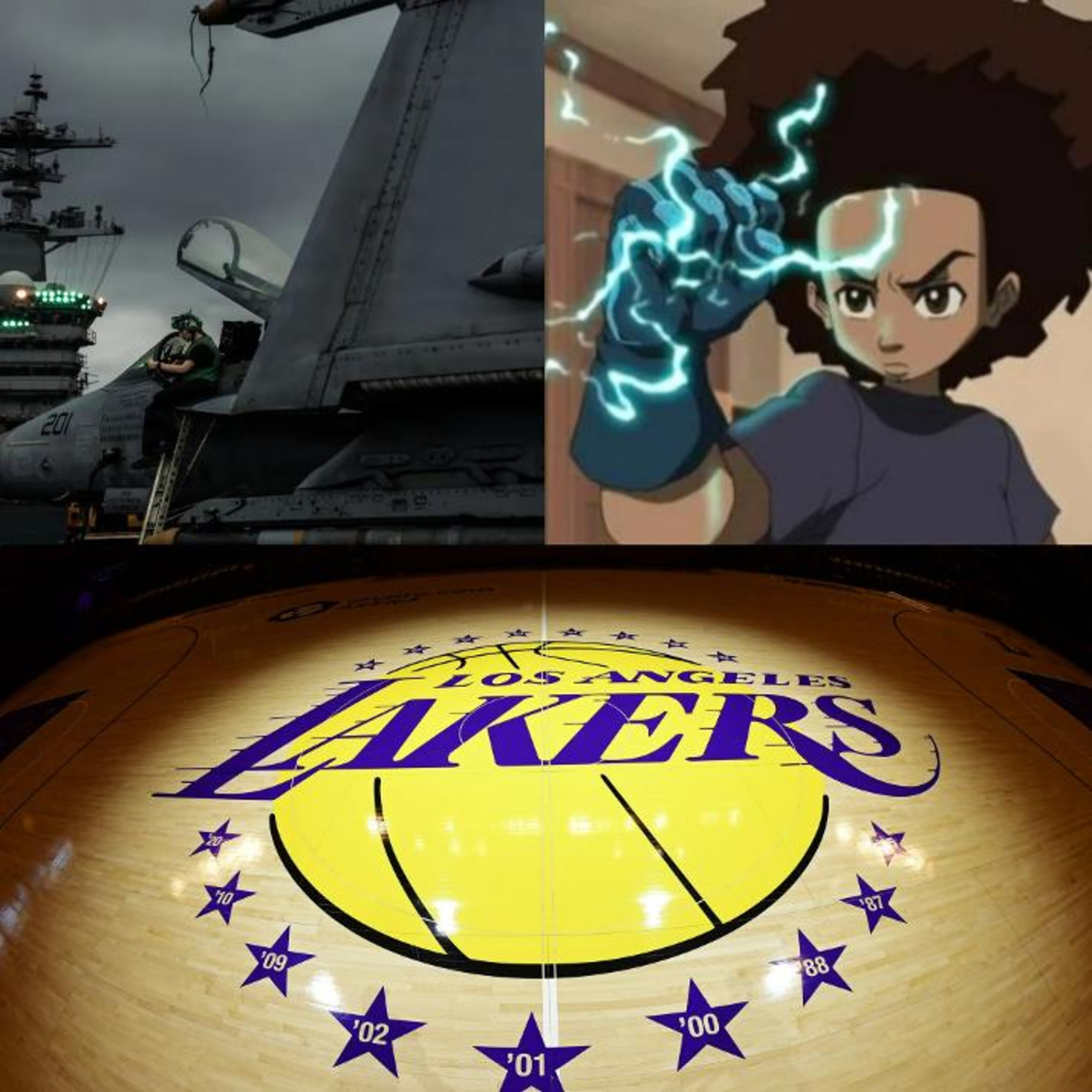 USS Abraham Lincoln, G.L.O.V.E., & The Lakers episode artwork