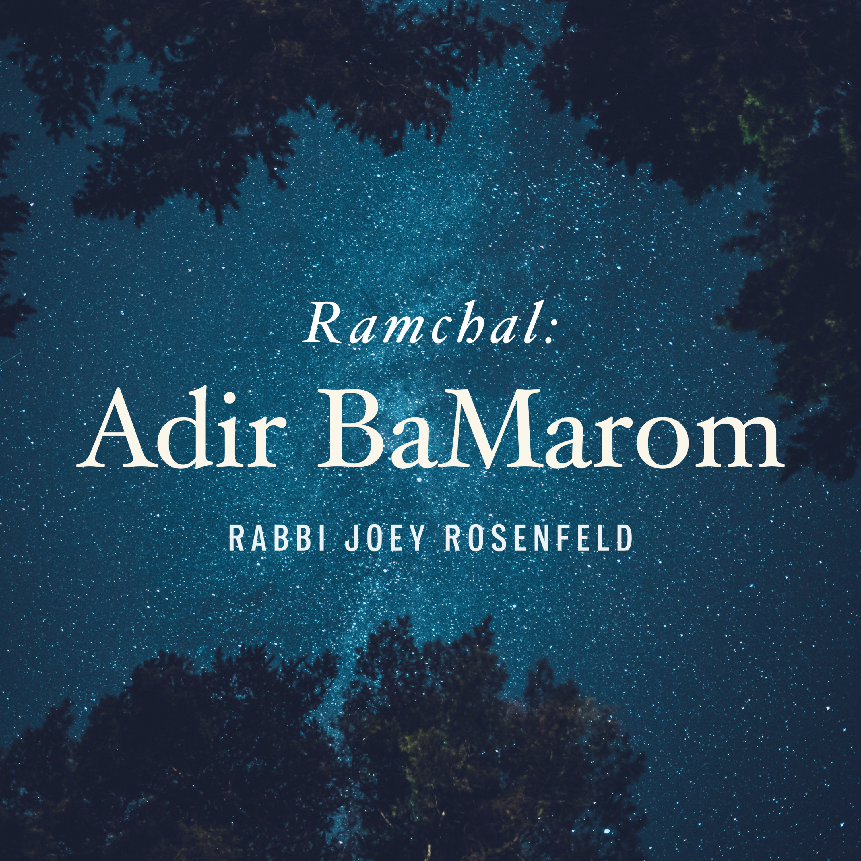 Adir BaMarom (Ramchal) 103: Order at the Heart of Existence and the Good and Beautiful Joy that Flows